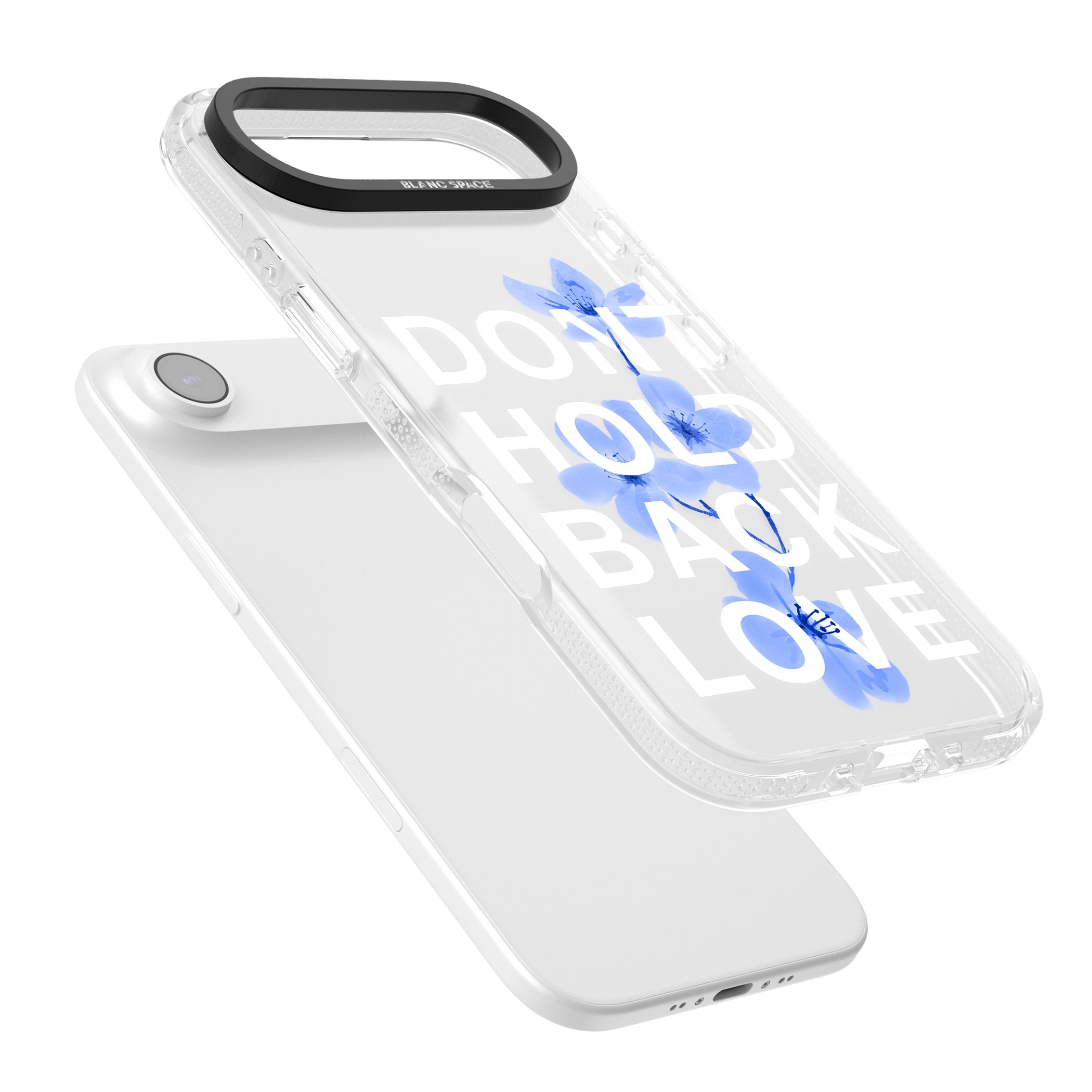 Don'T Hold Back Love Blue & White iPhone 17 Air Impact Air Clear Phone Case Colours