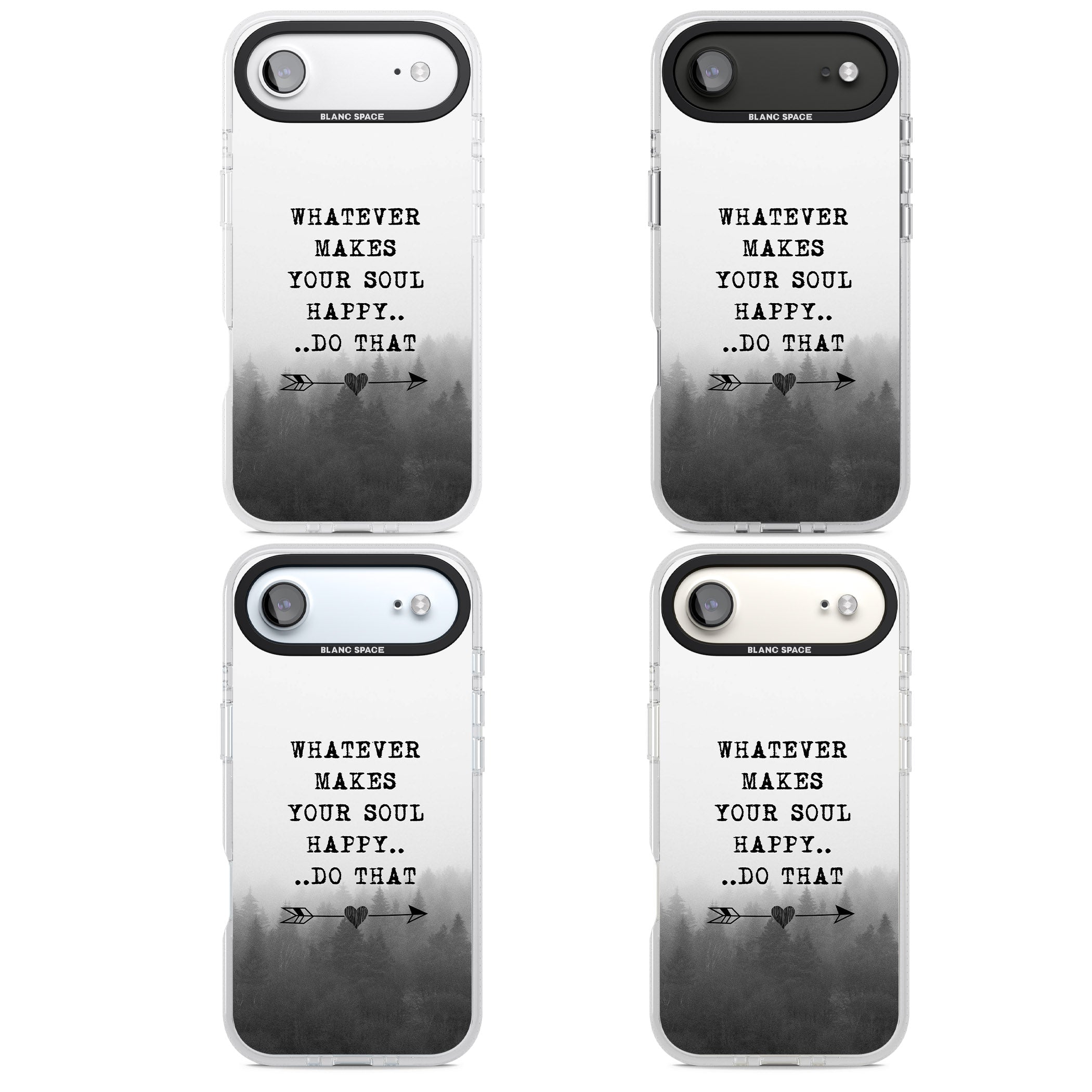 Whatever Makes Your Soul Quote iPhone 17 Air Impact Air Clear Phone Case APT Impact Protection