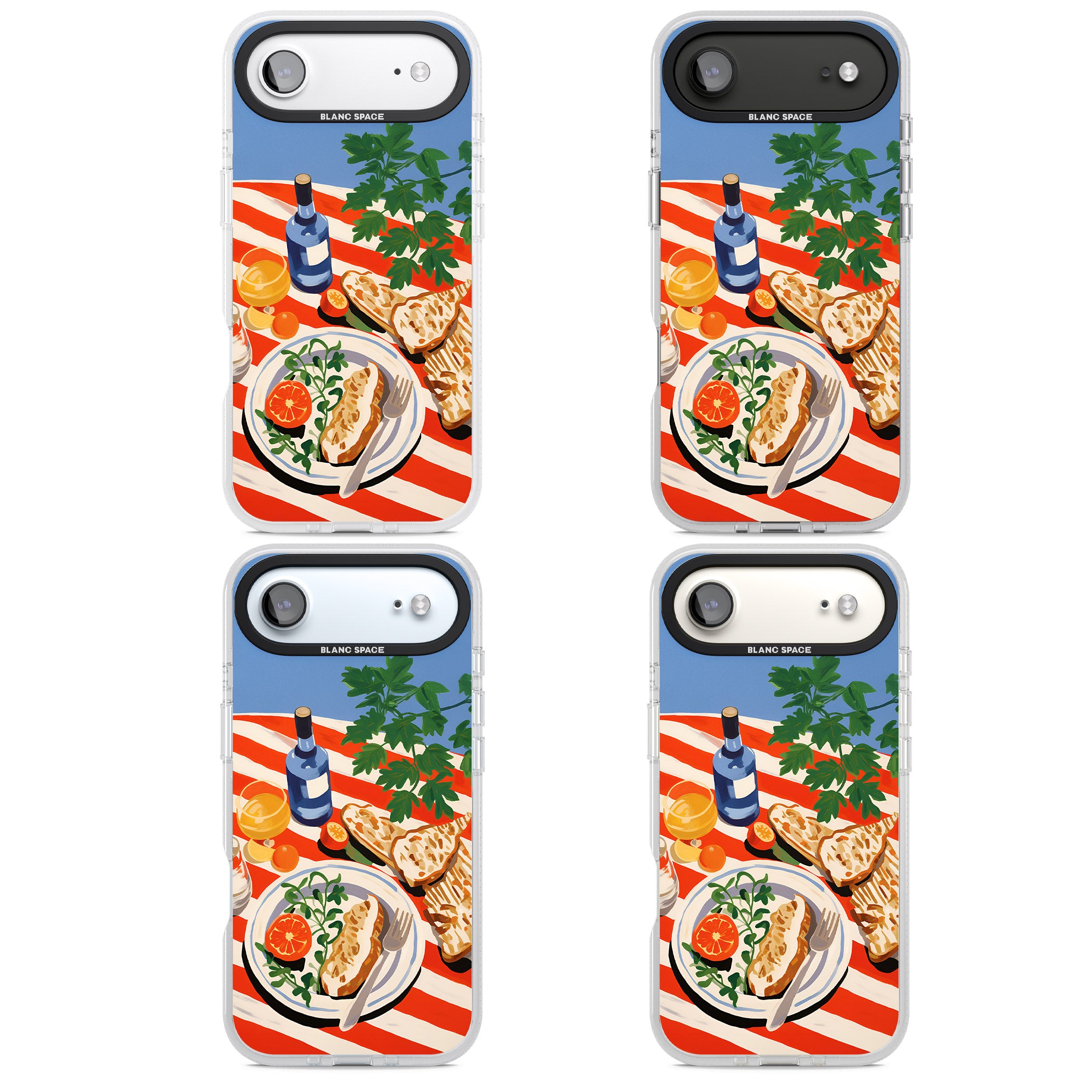 Mediterranean Lunch Table iPhone 17 Air Impact Air Clear Phone Case APT Impact Protection