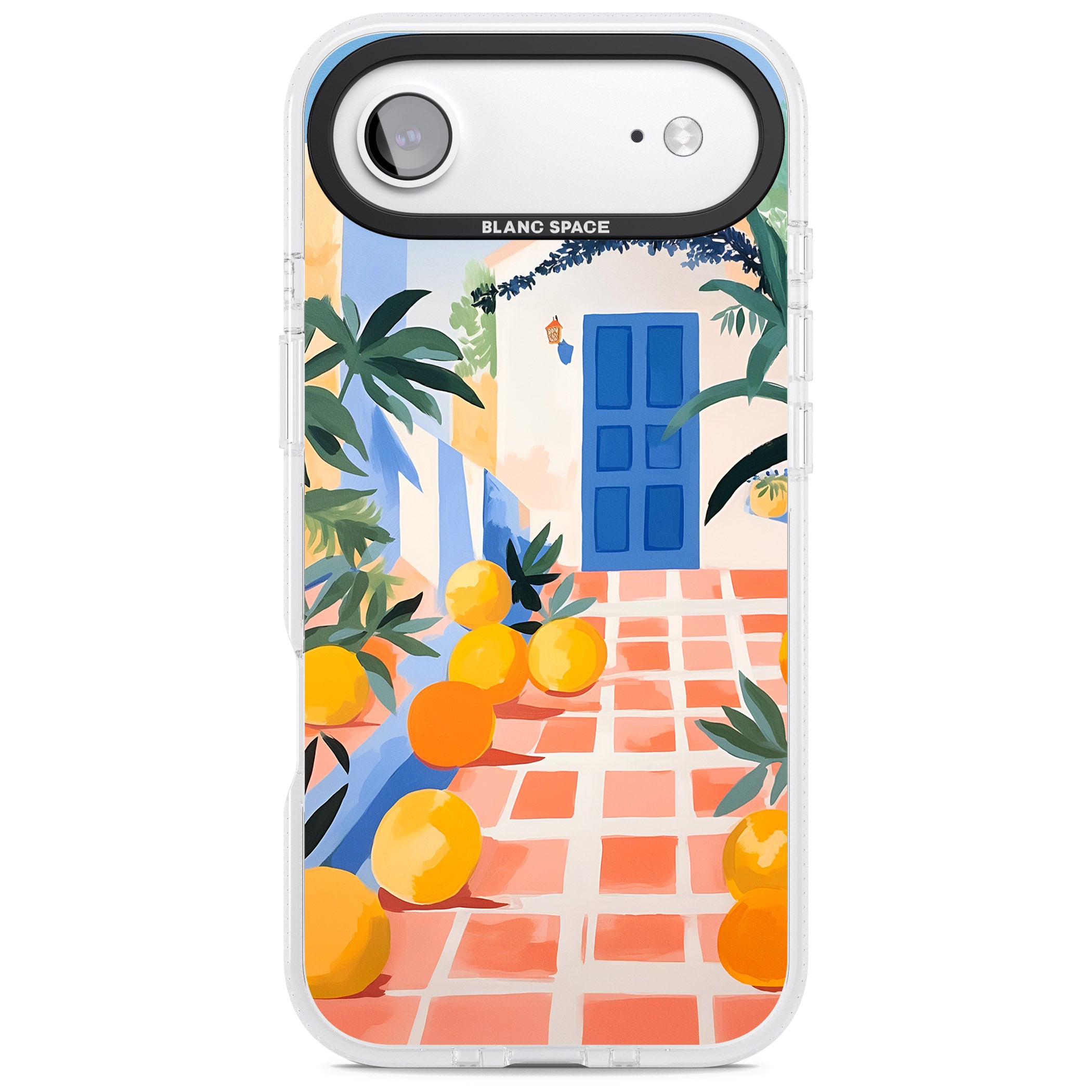 Greek Courtyard iPhone 17 Air Impact Air Clear Phone Case