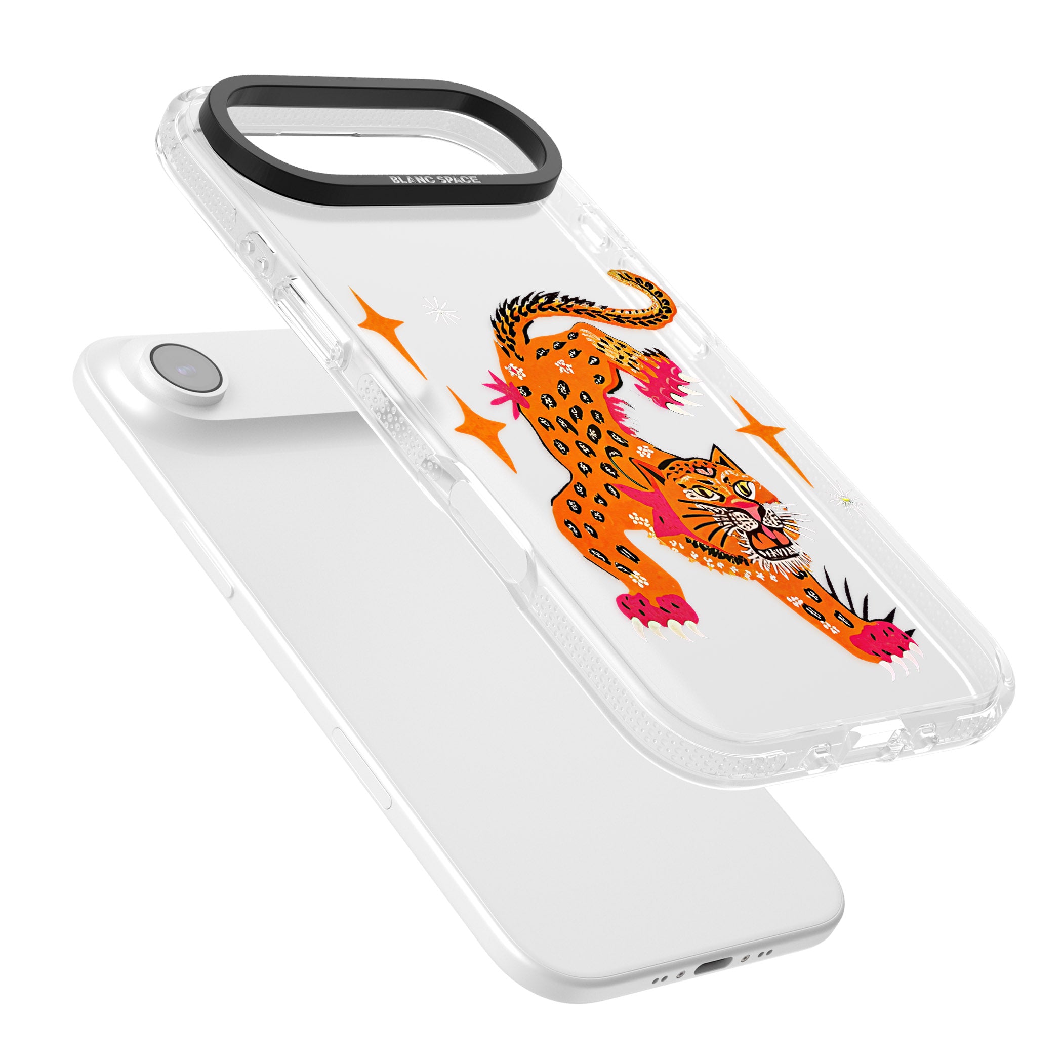 Fierce Jaguar Clear iPhone 17 Air Impact Air Clear Phone Case Colours