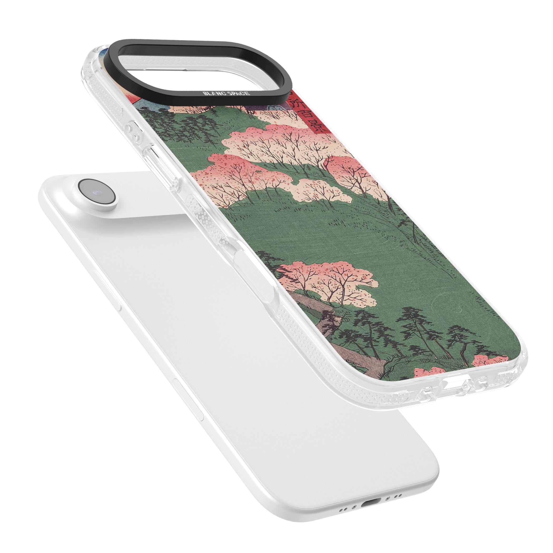 Japanese Illustration Cherry Blossom Forest iPhone 17 Air Impact Air Clear Phone Case Colours