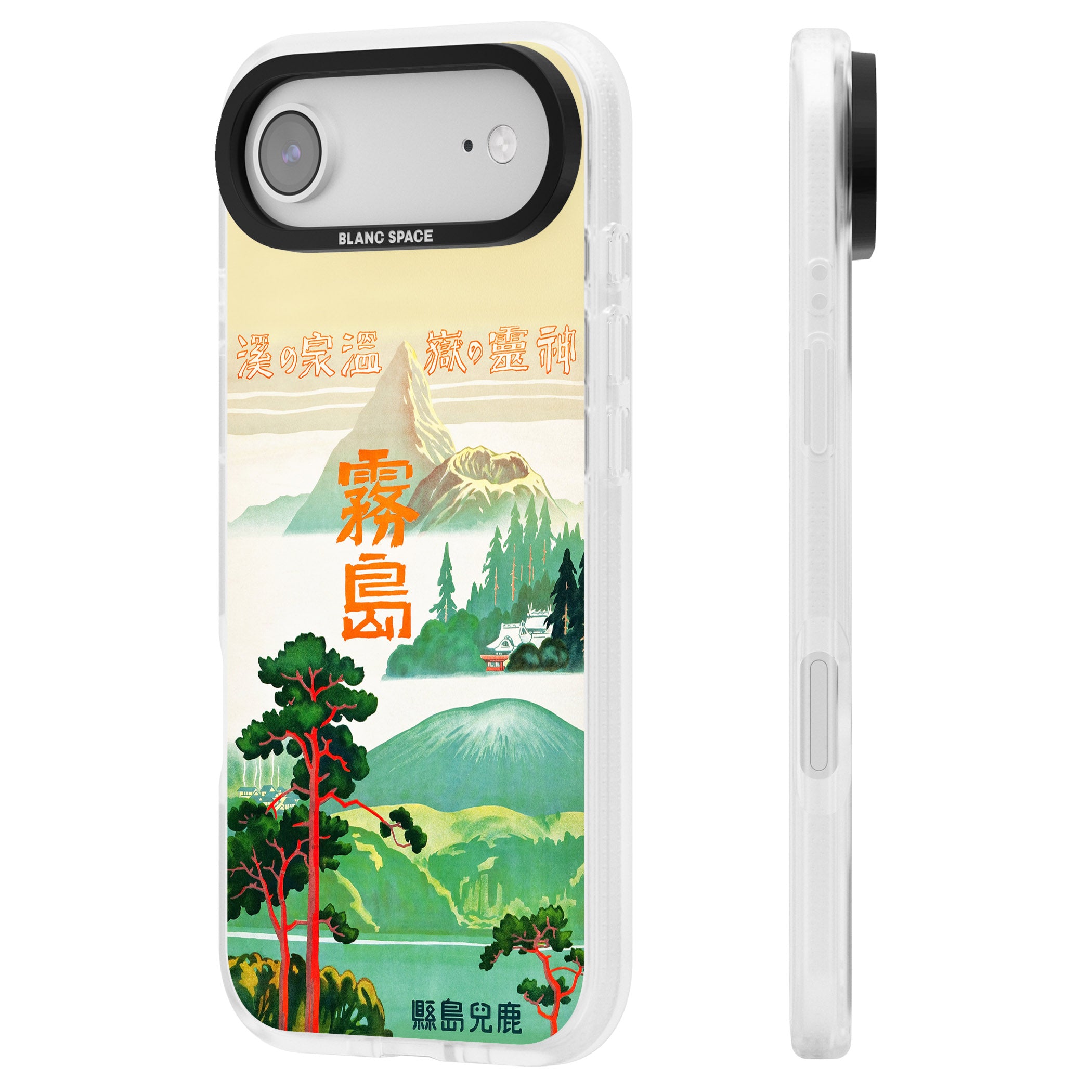 Japan Travel Poster (1930S) iPhone 17 Air Impact Air Clear Phone Case Side Profile
