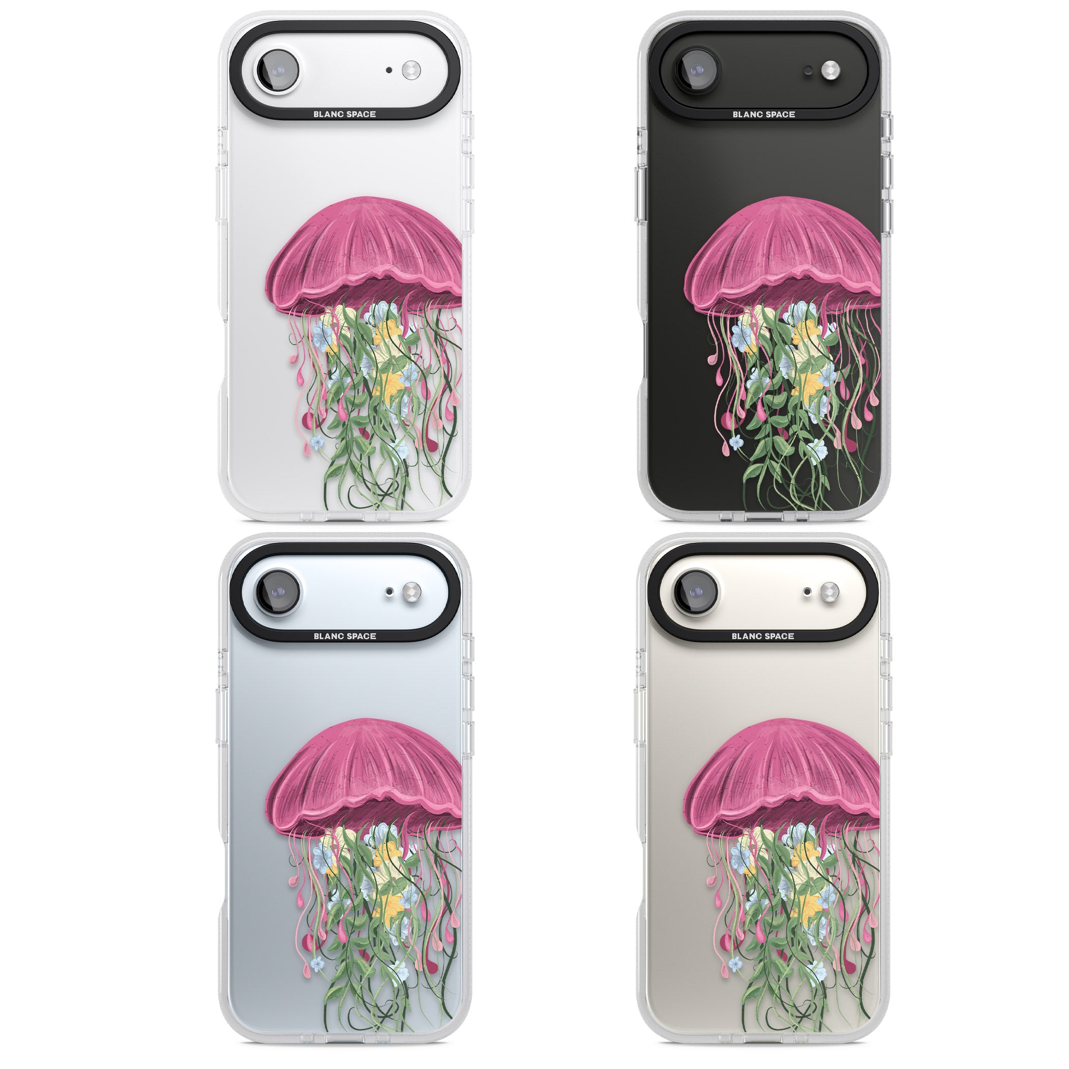 Botanical Jellyfish iPhone 17 Air Impact Air Clear Phone Case APT Impact Protection