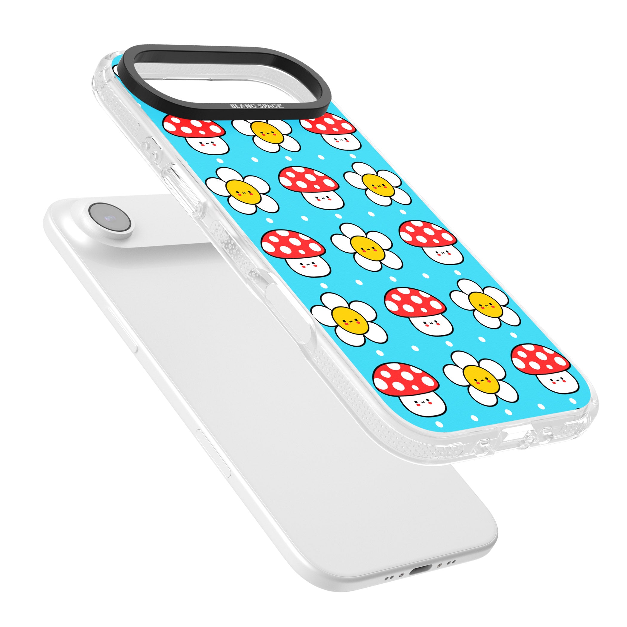 Shroom Bunnies Kawaii Pattern iPhone 17 Air Impact Air Clear Phone Case Colours
