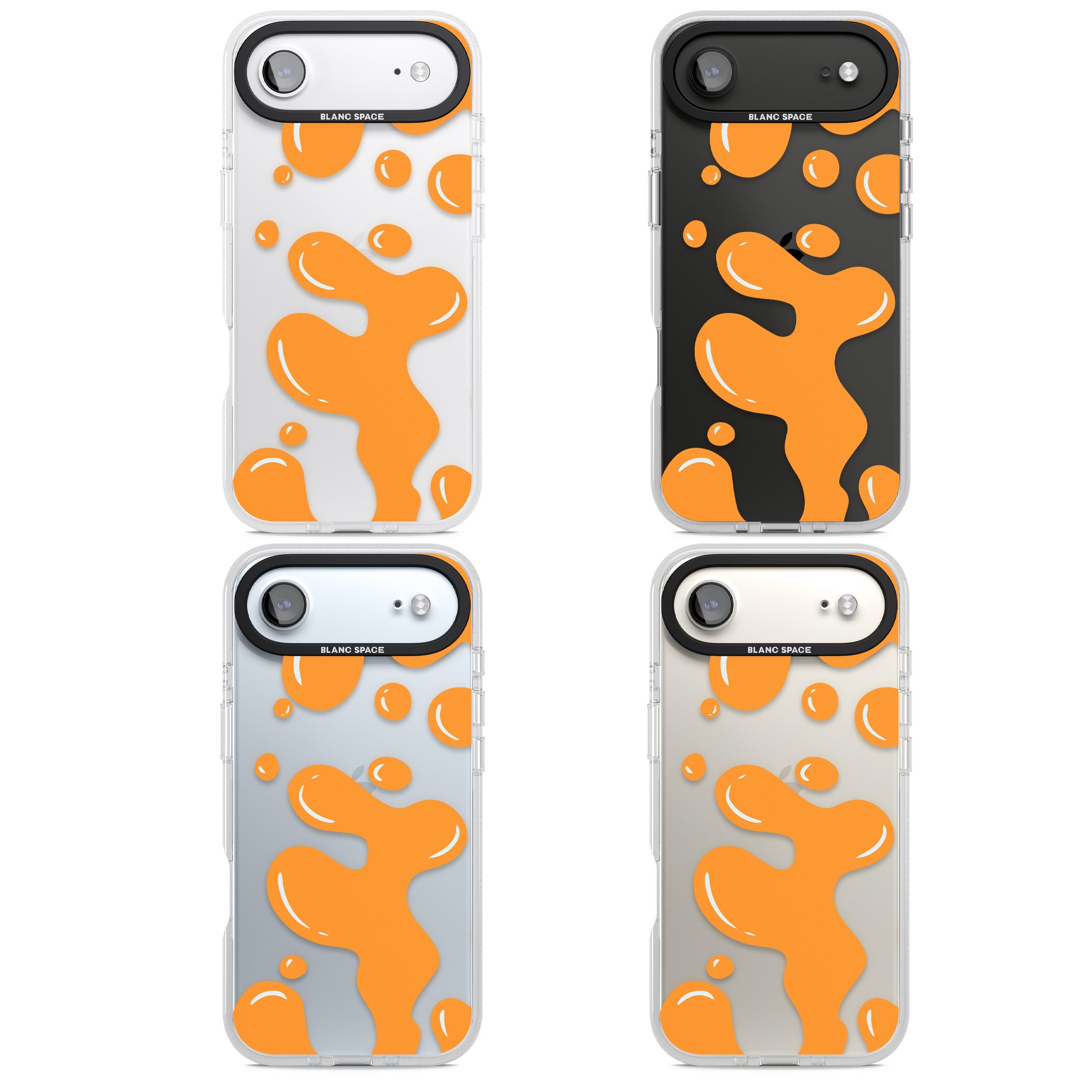 Orange Lava Lamp iPhone 17 Air Impact Air Clear Phone Case APT Impact Protection