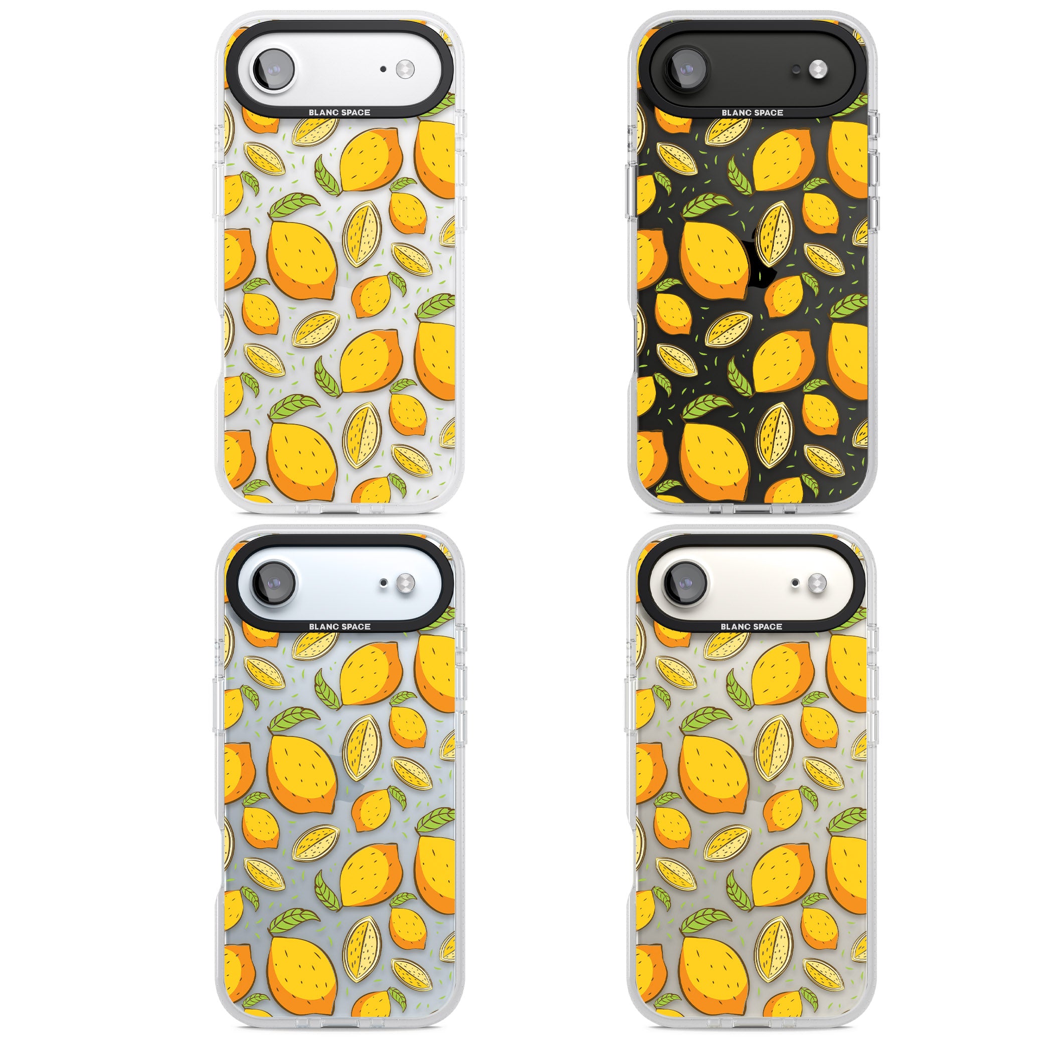 Lemon Pattern iPhone 17 Air Impact Air Clear Phone Case APT Impact Protection