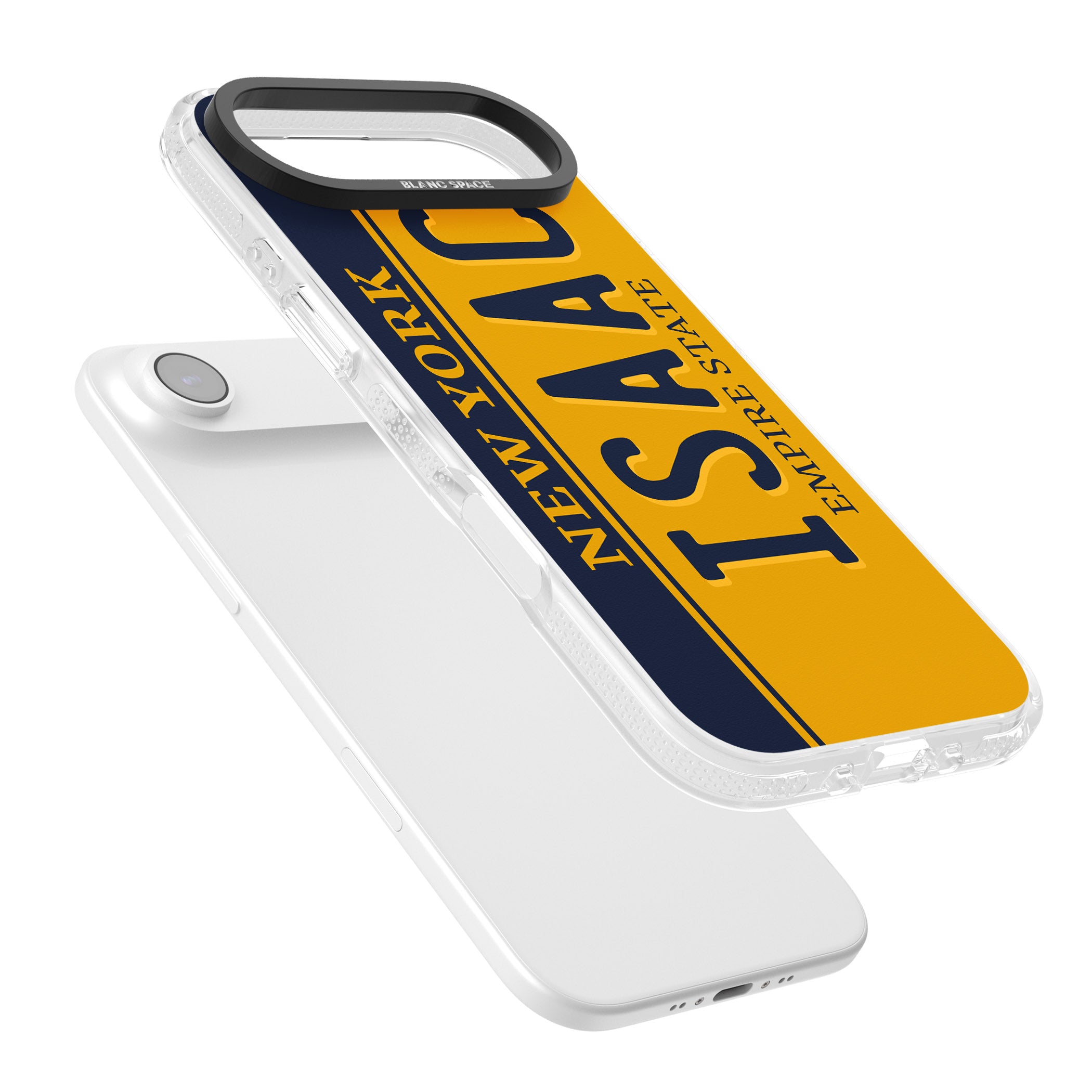Personalised New York License Plate iPhone 17 Air Impact Air Clear Phone Case Colours