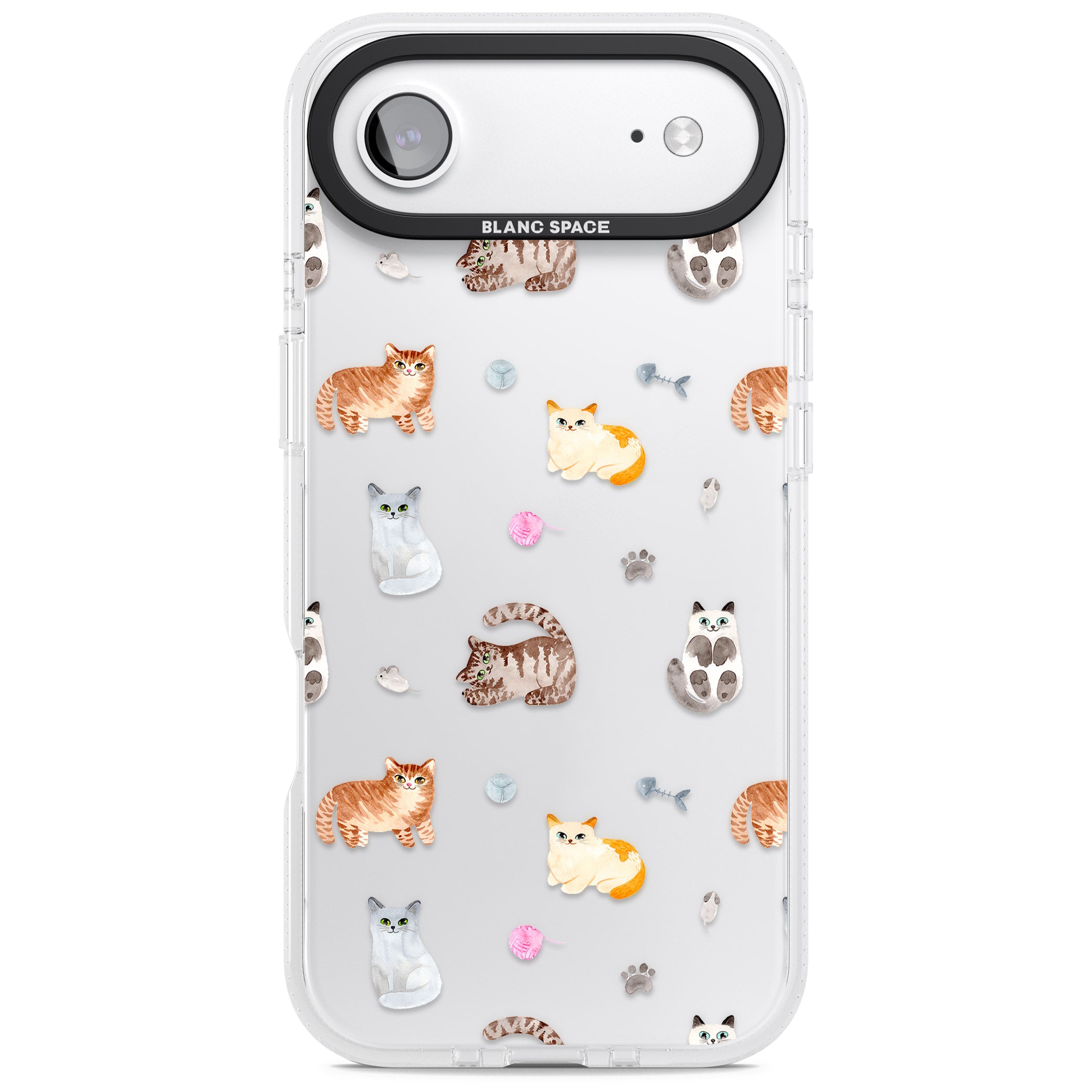 Playful Cats iPhone 17 Air Impact Air Clear Phone Case