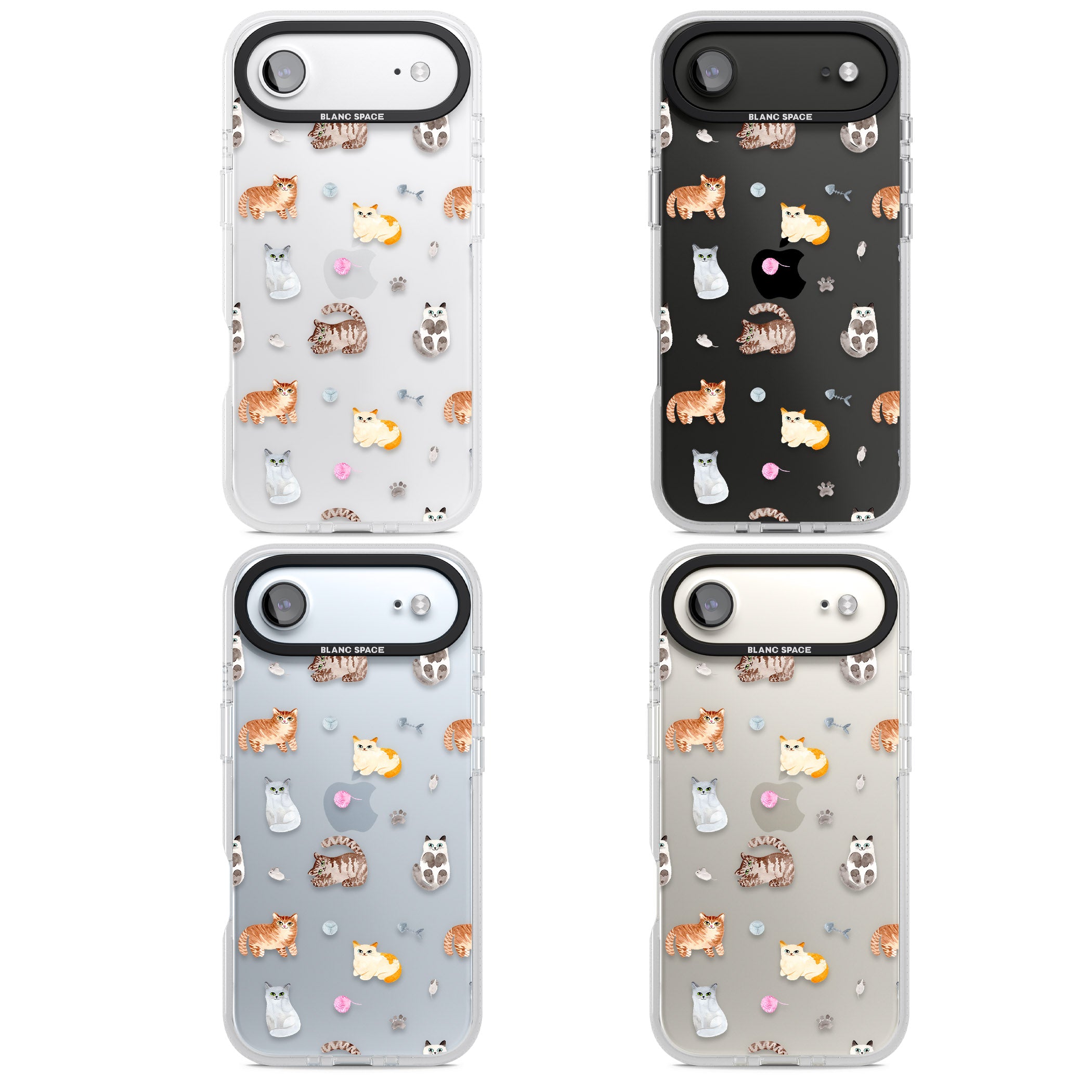 Playful Cats iPhone 17 Air Impact Air Clear Phone Case APT Impact Protection