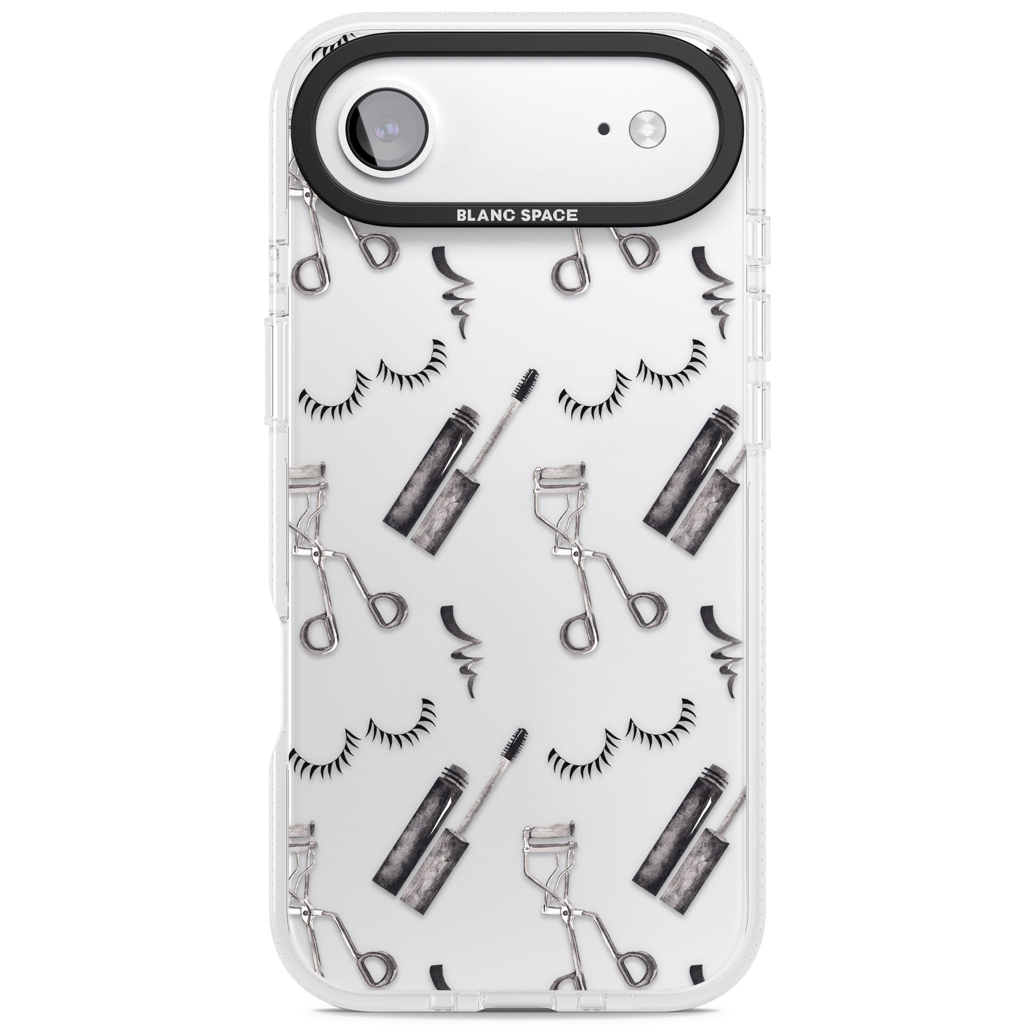 Eyelash Makeup Pattern iPhone 17 Air Impact Air Clear Phone Case