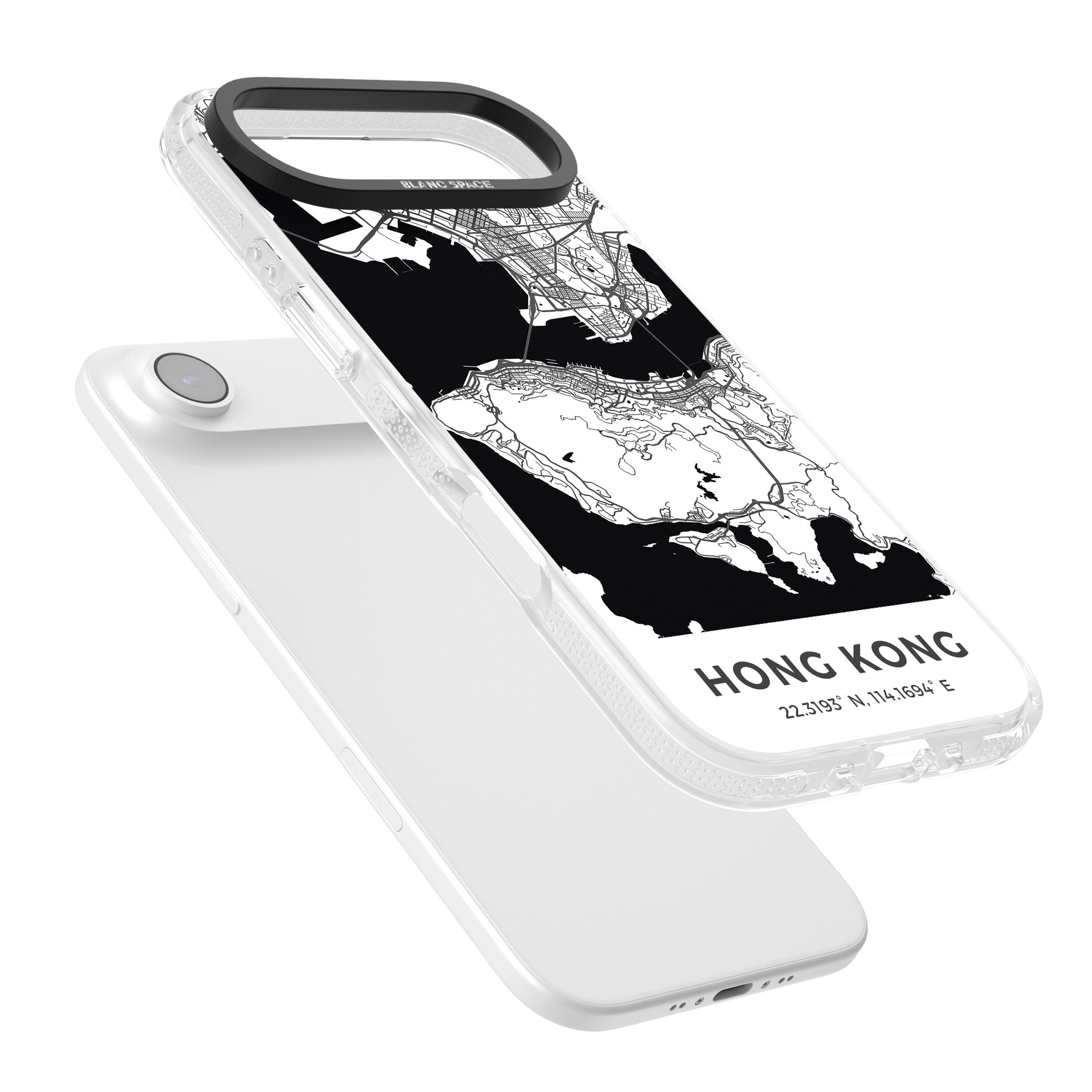 Hong Kong Map iPhone 17 Air Impact Air Clear Phone Case Colours