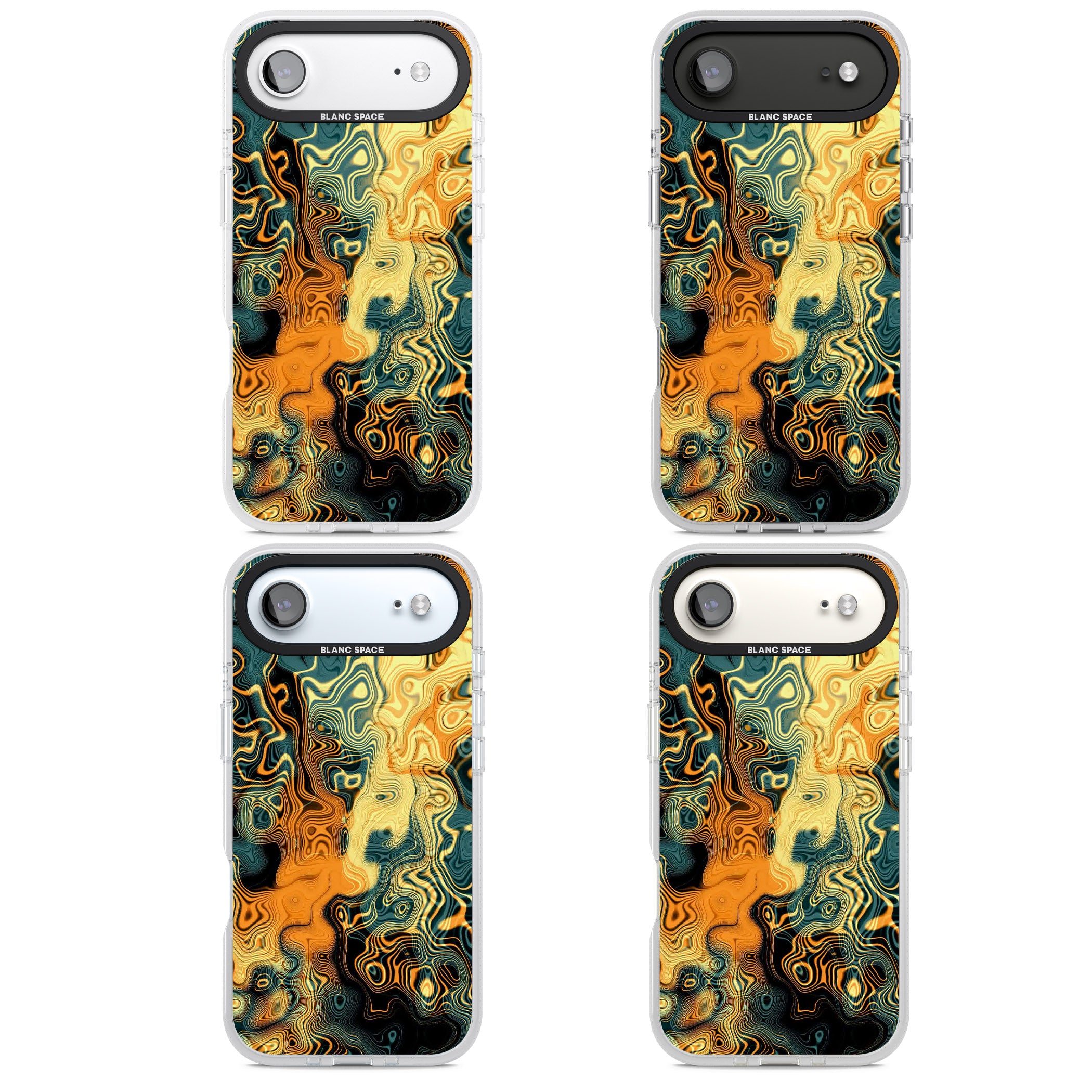Gold Green Marble iPhone 17 Air Impact Air Clear Phone Case APT Impact Protection