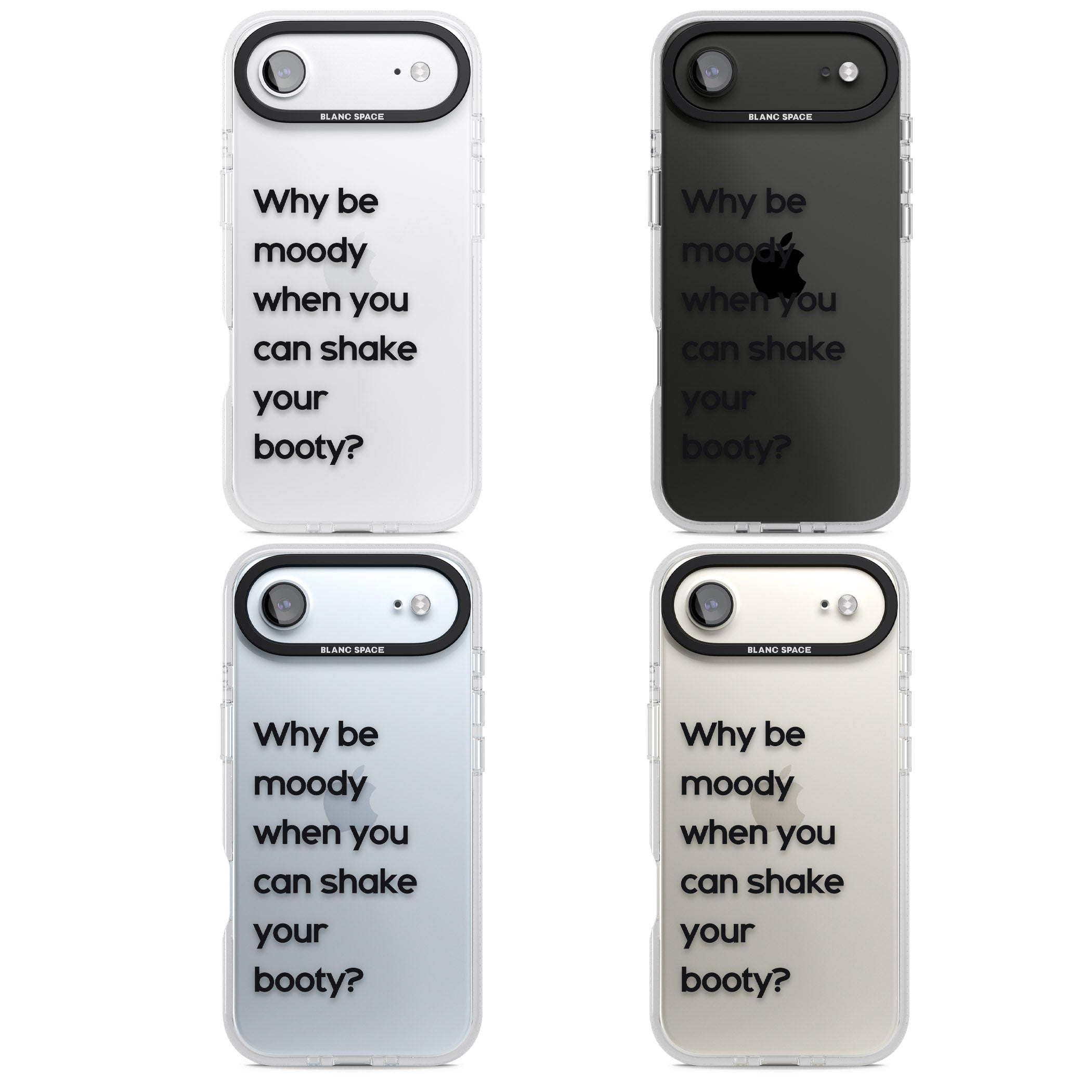 Why Be Moody? iPhone 17 Air Impact Air Clear Phone Case APT Impact Protection