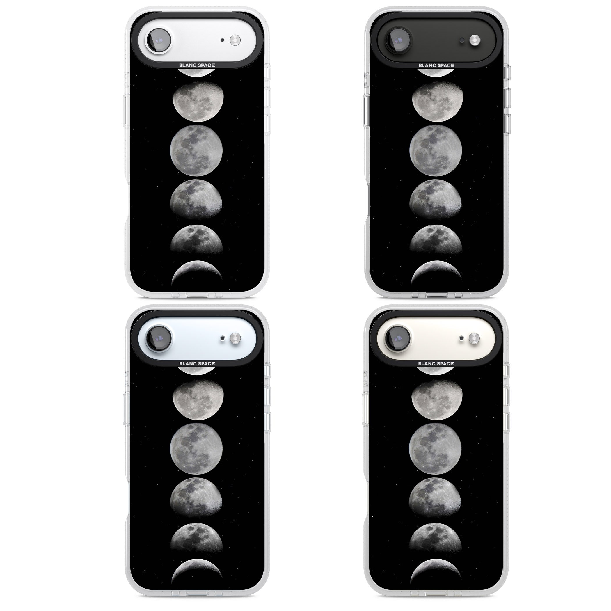 Phases Of The Moon iPhone 17 Air Impact Air Clear Phone Case APT Impact Protection