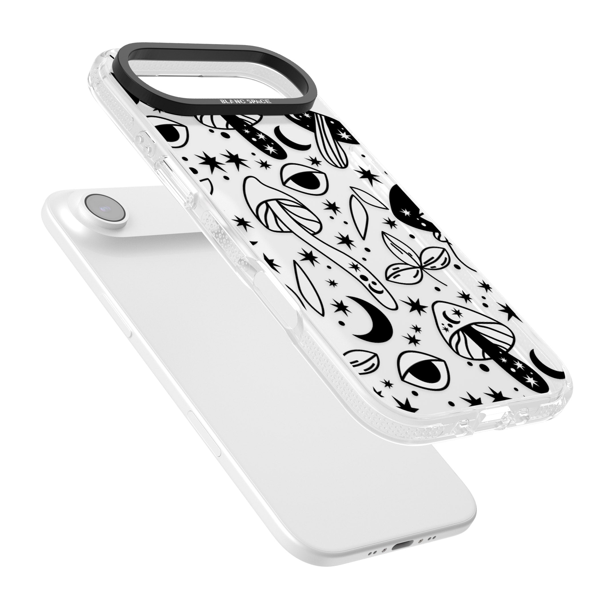 Mystic Mushrooms Pattern iPhone 17 Air Impact Air Clear Phone Case Colours