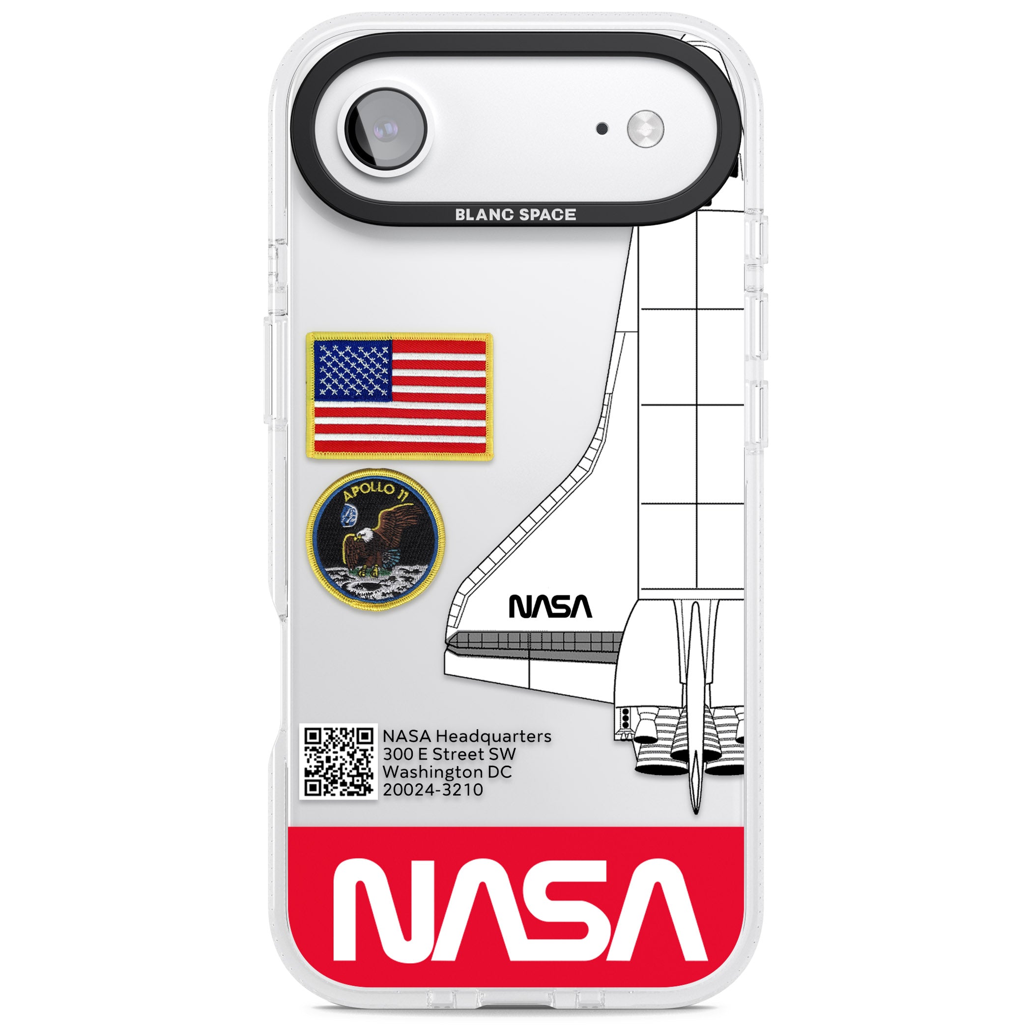 Nasa Apollo 11 iPhone 17 Air Impact Air Clear Phone Case