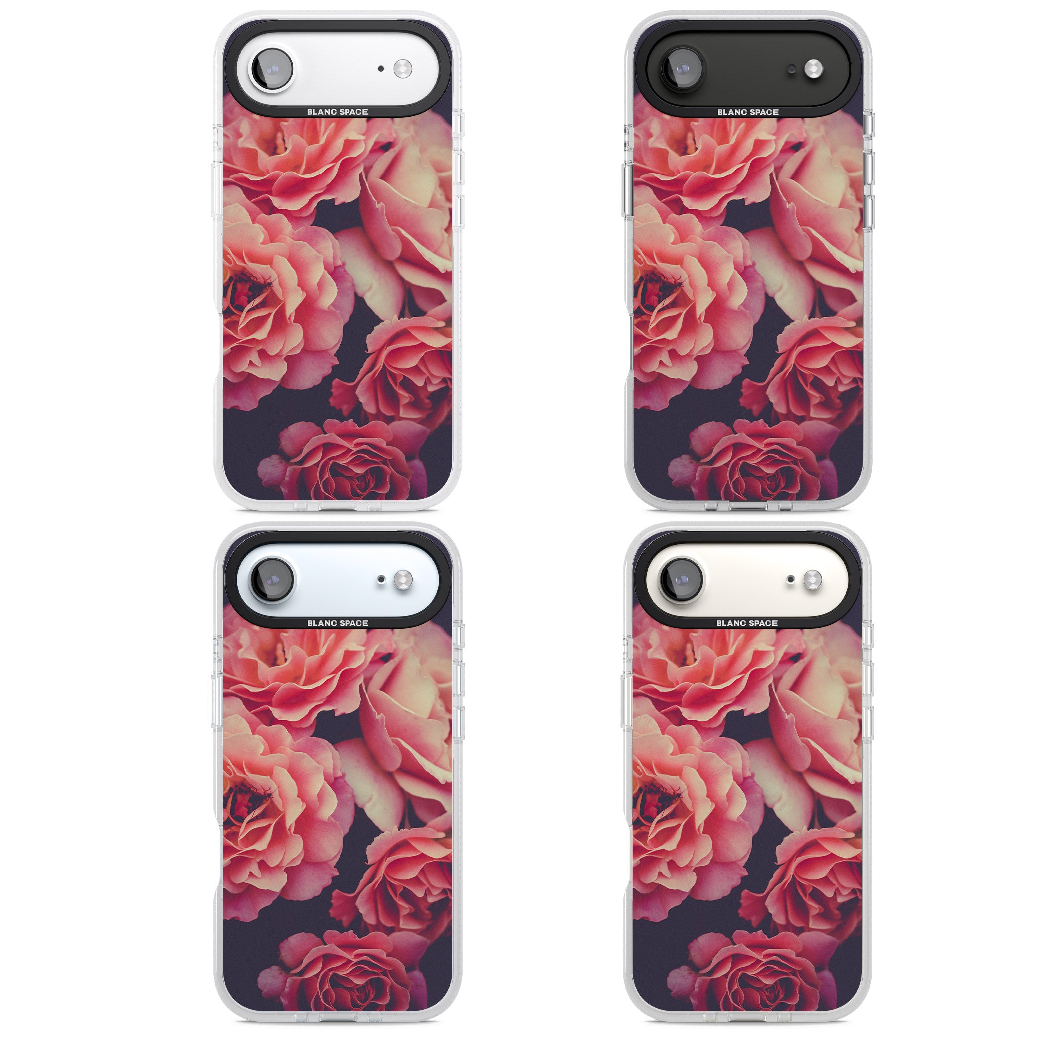 Midnight Rose Bloom iPhone 17 Air Impact Air Clear Phone Case APT Impact Protection