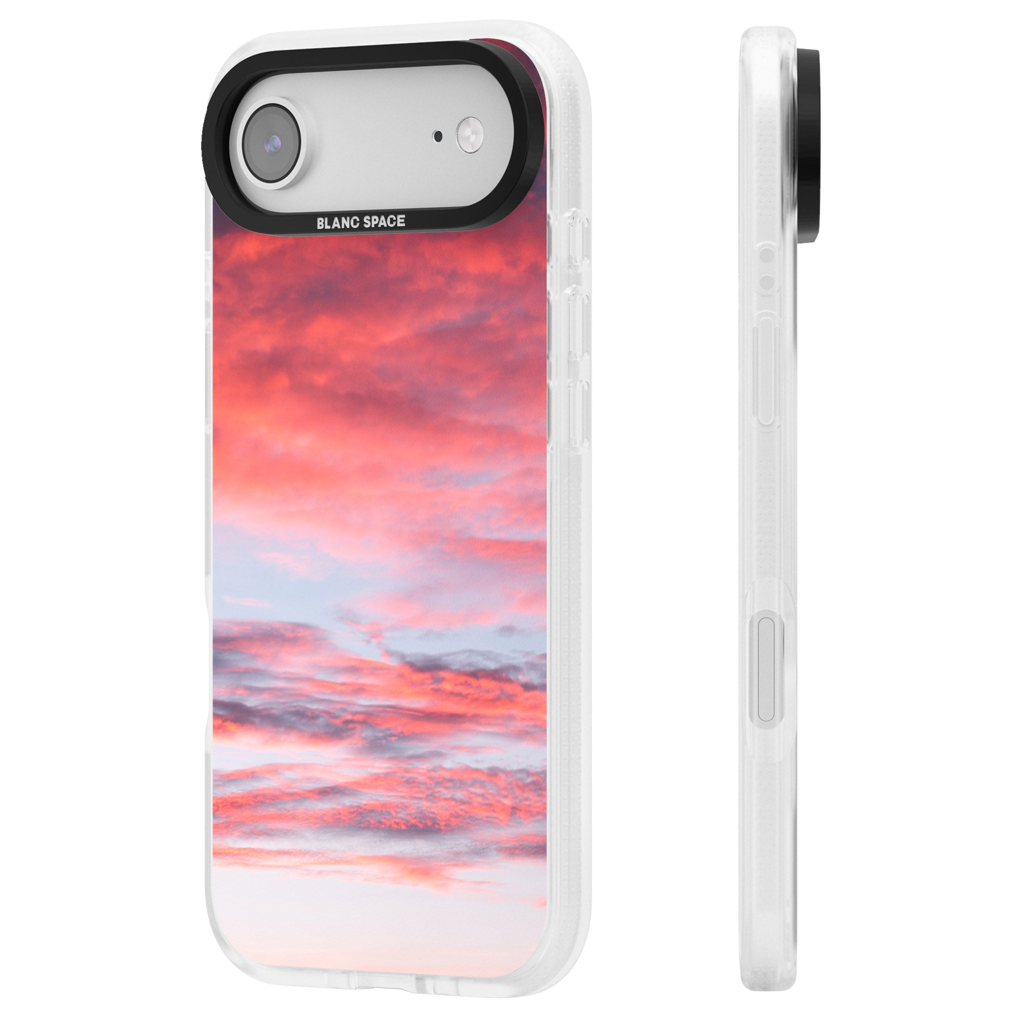 Sunset Skies iPhone 17 Air Impact Air Clear Phone Case Side Profile