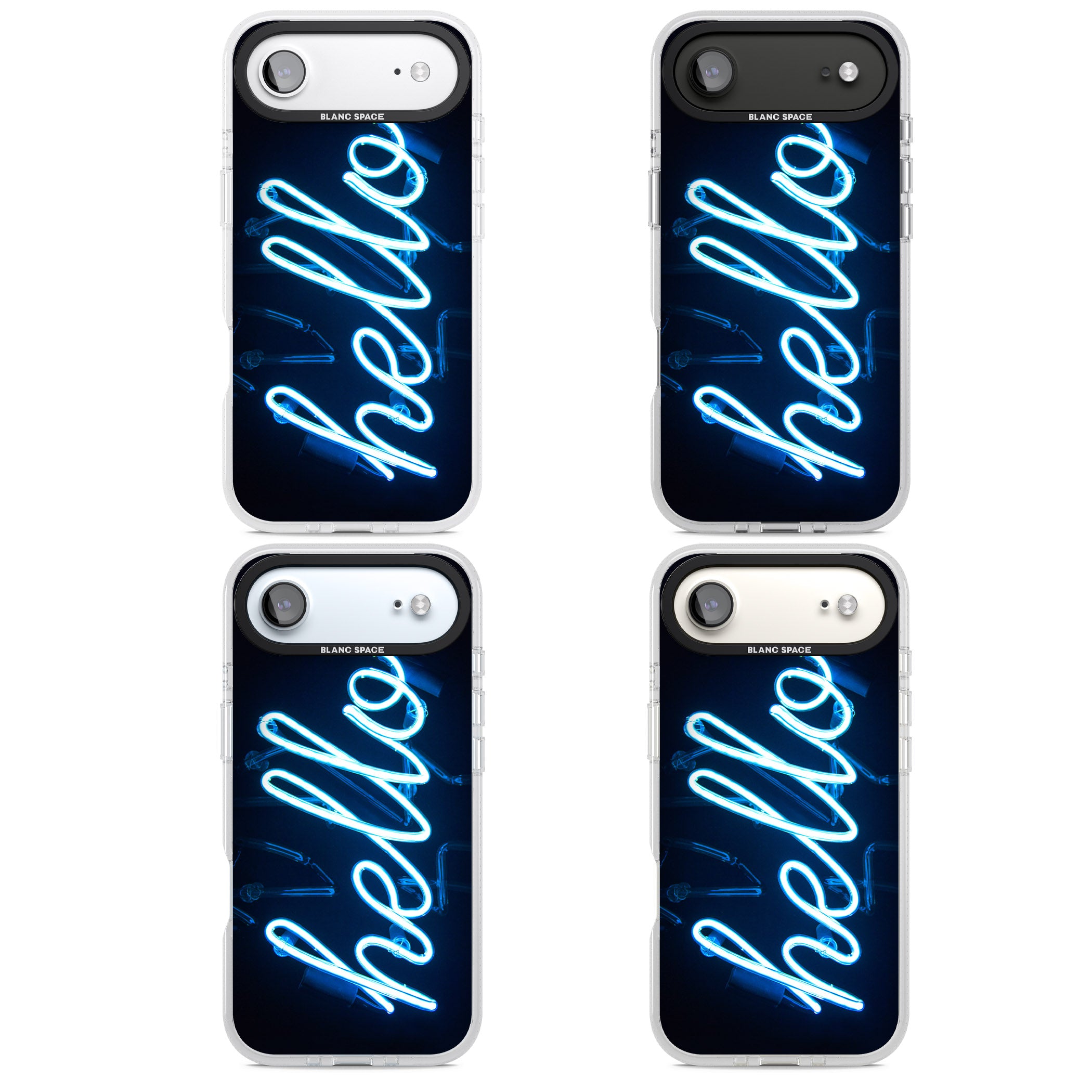 Hello Neon Sign iPhone 17 Air Impact Air Clear Phone Case APT Impact Protection