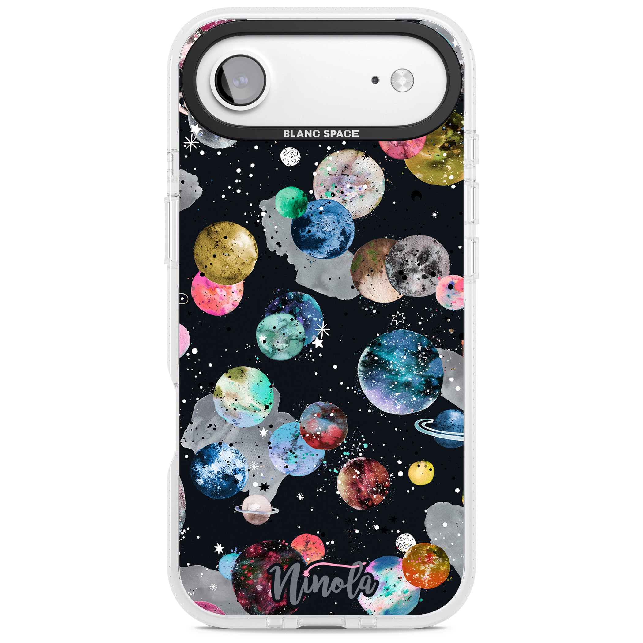 Cosmic Galaxy iPhone 17 Air Impact Air Clear Phone Case
