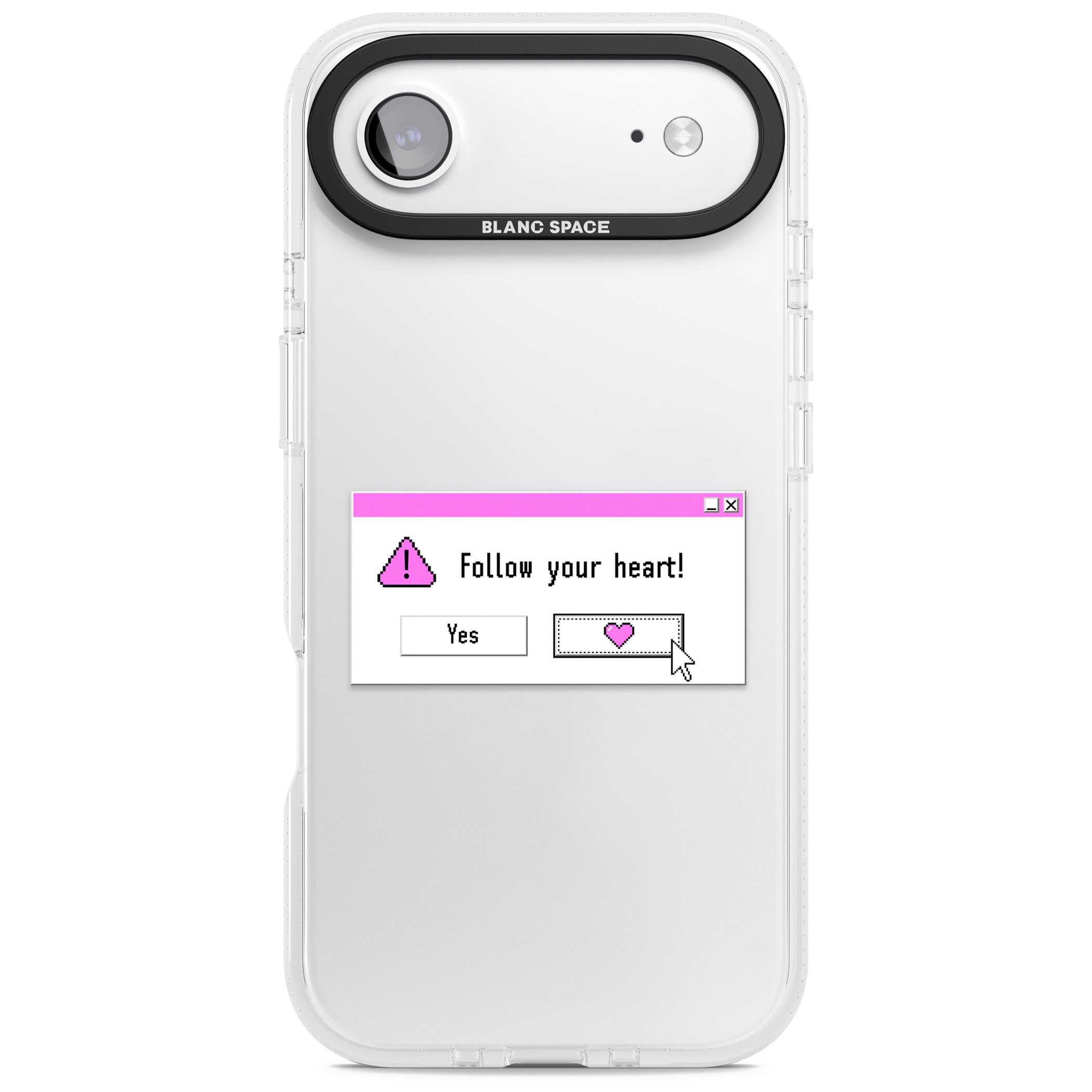Follow Your Heart.Exe iPhone 17 Air Impact Air Clear Phone Case