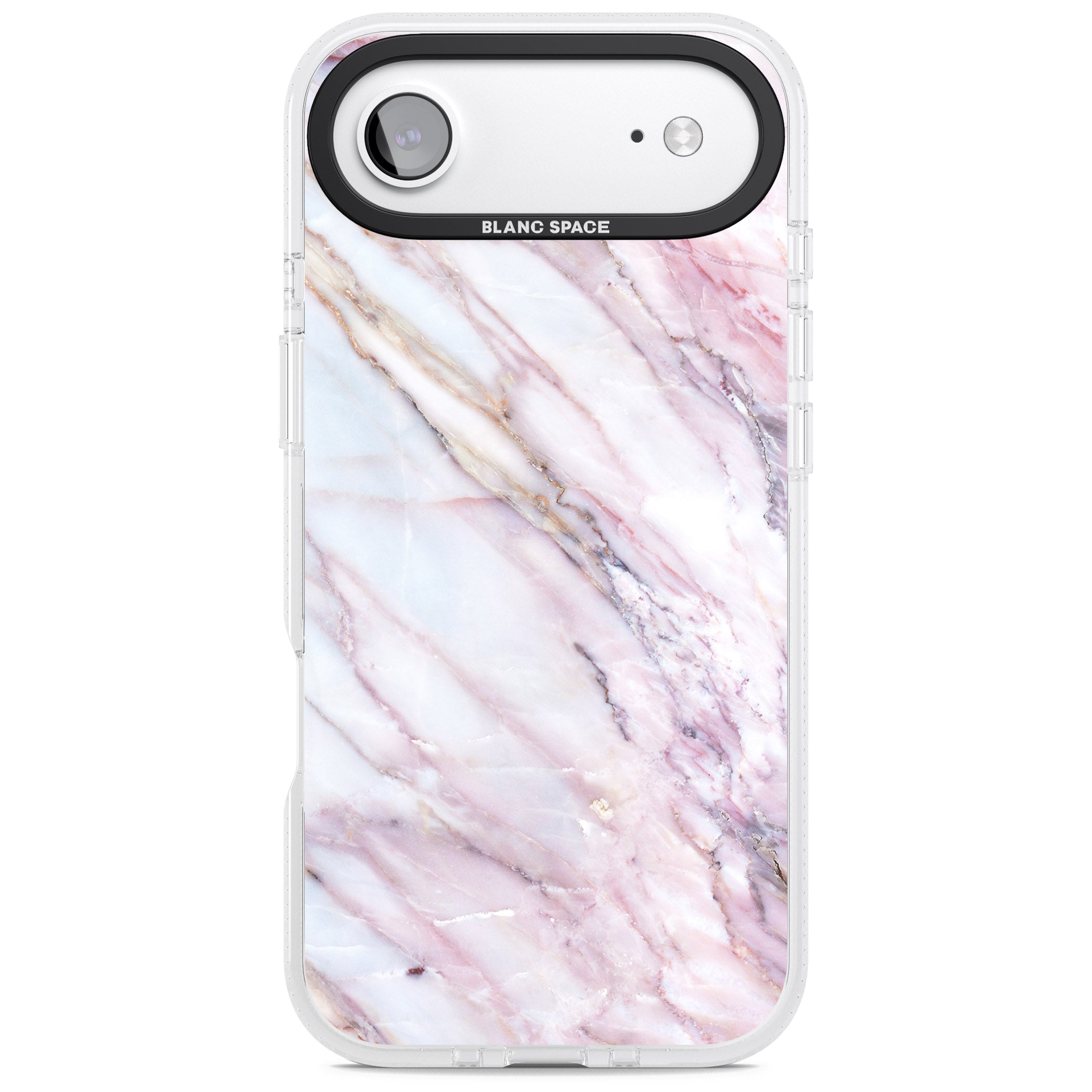 Blush Marble Glow iPhone 17 Air Impact Air Clear Phone Case
