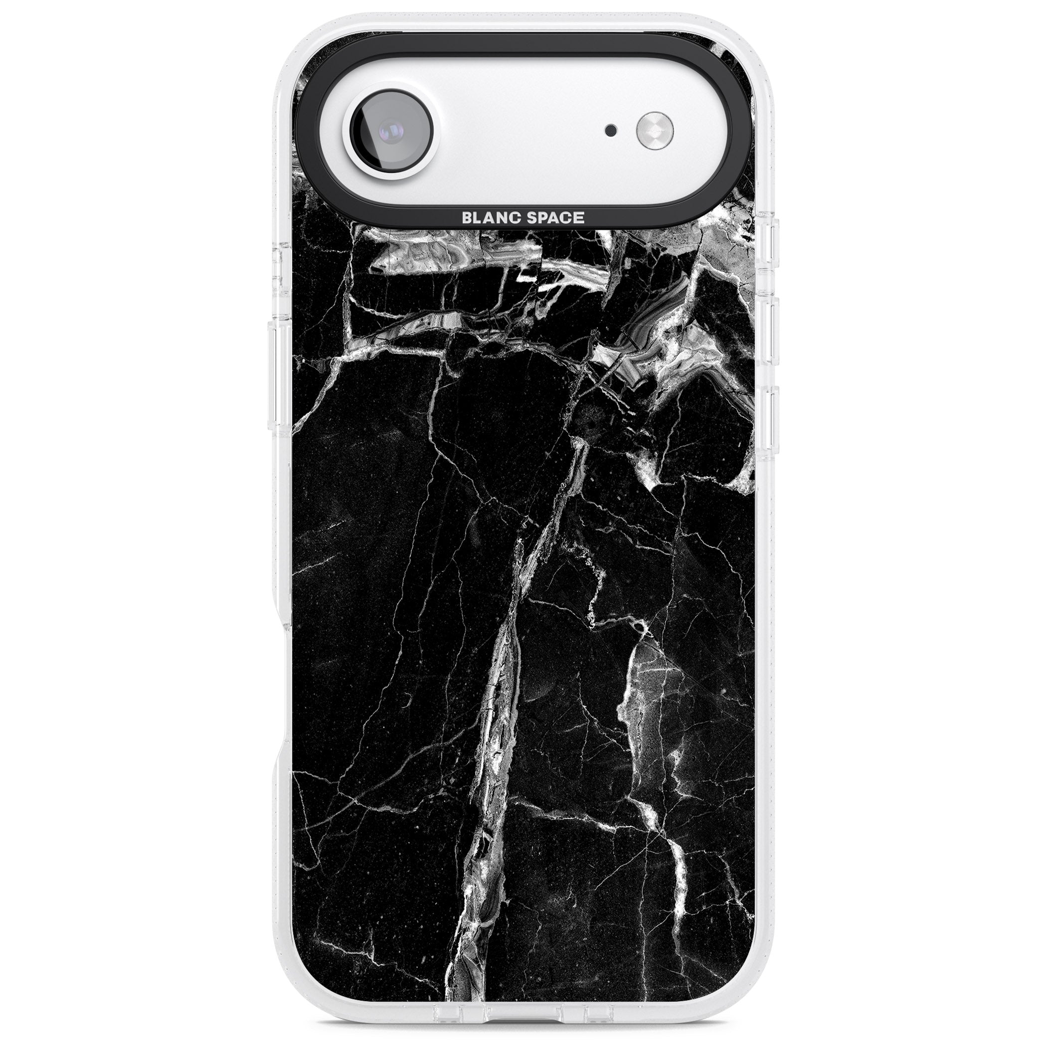Black Onyx Marble iPhone 17 Air Impact Air Clear Phone Case