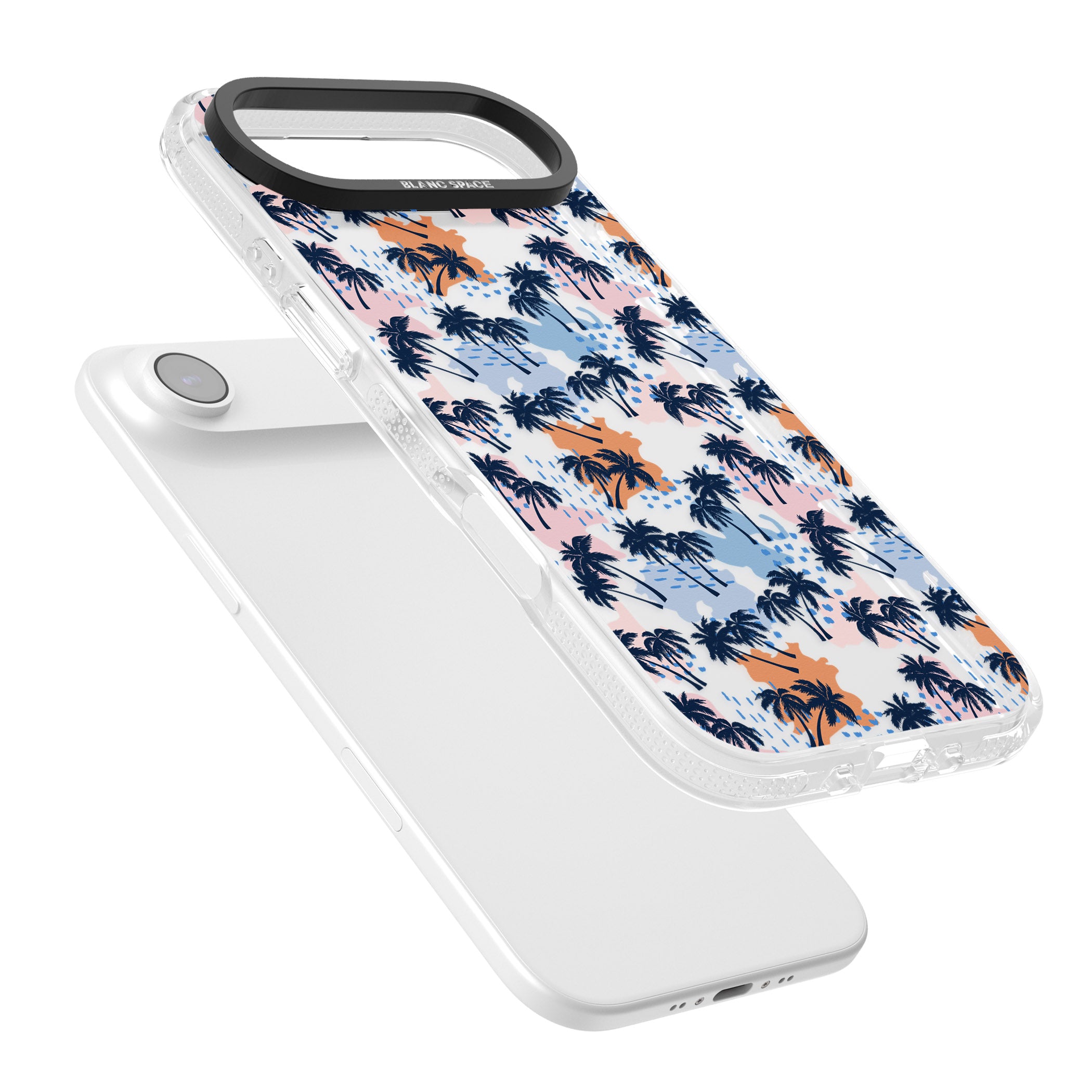 Tropical Vibes Palm Clear iPhone 17 Air Impact Air Clear Phone Case Colours