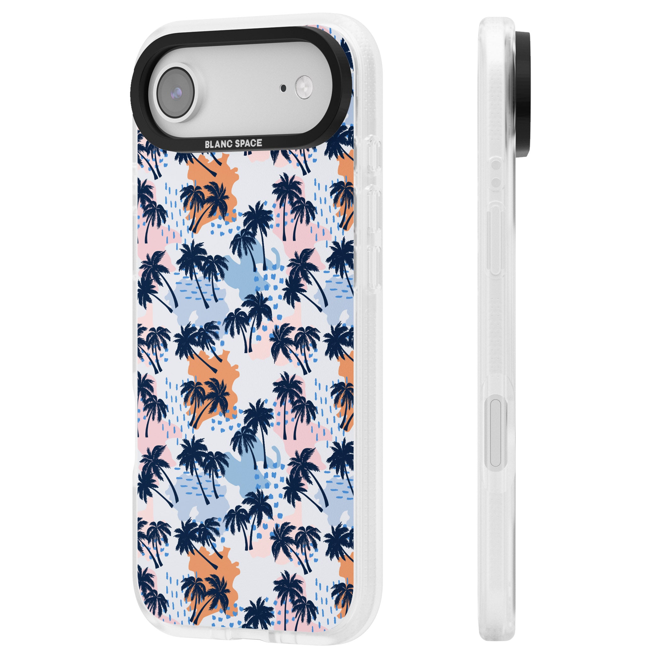 Tropical Vibes Palm iPhone 17 Air Impact Air Clear Phone Case Side Profile