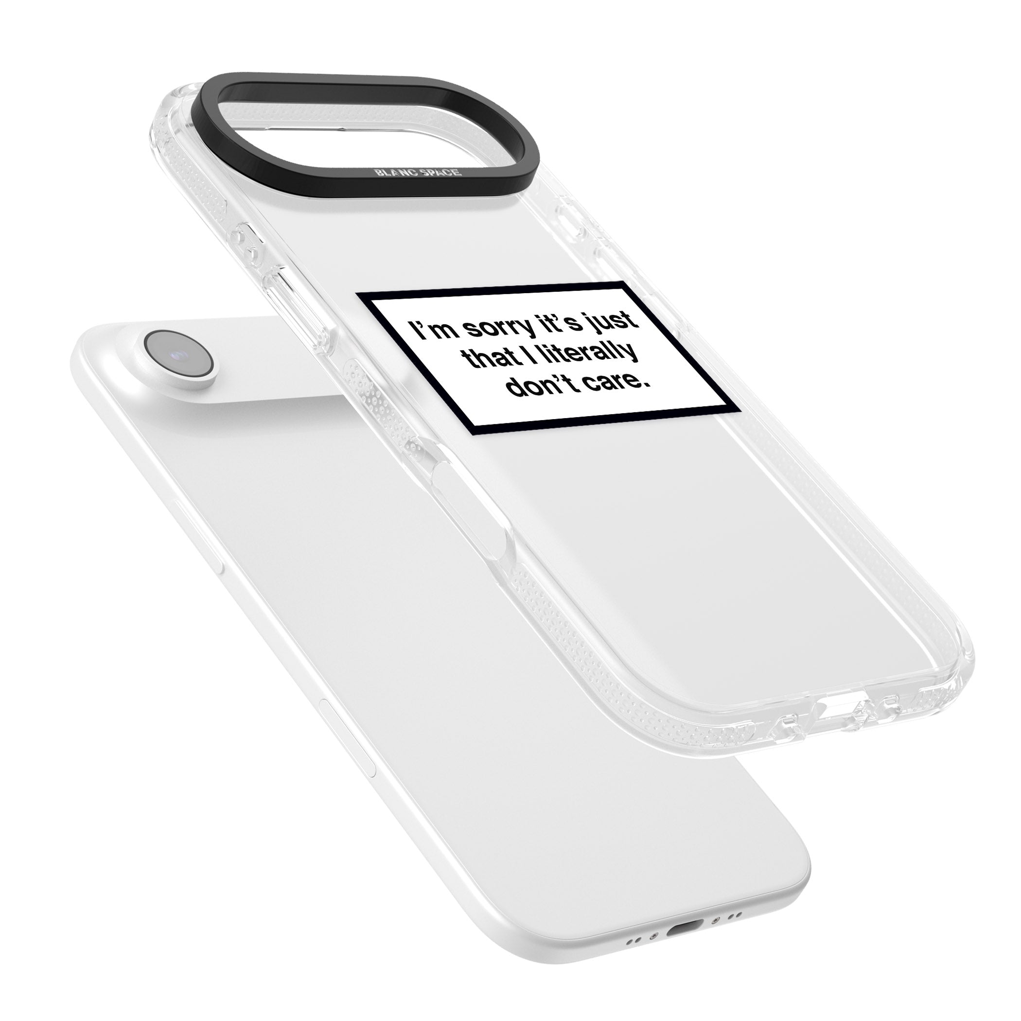 Literally Don'T Care iPhone 17 Air Impact Air Clear Phone Case Colours