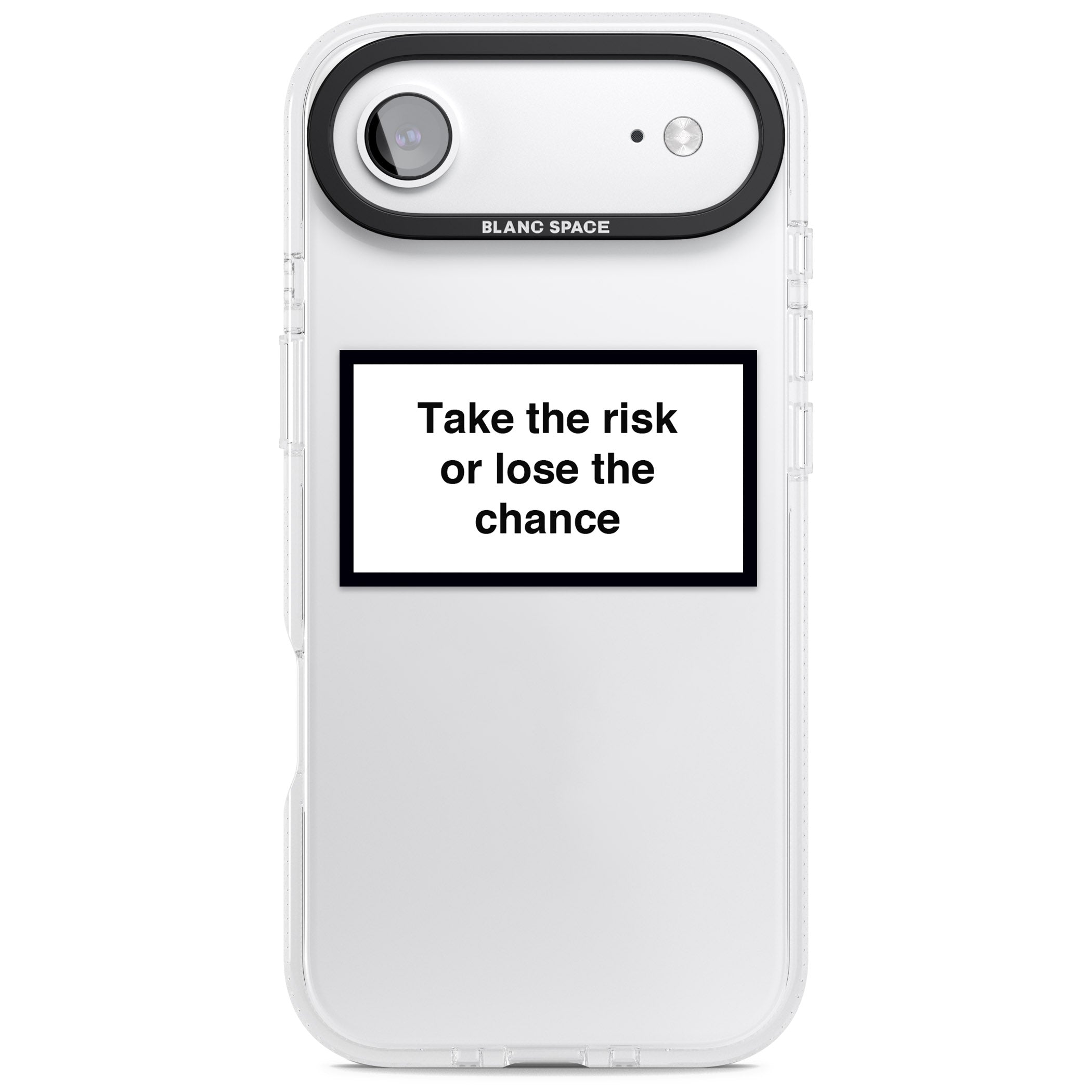 Take The Risk Or Lose The Chance iPhone 17 Air Impact Air Clear Phone Case