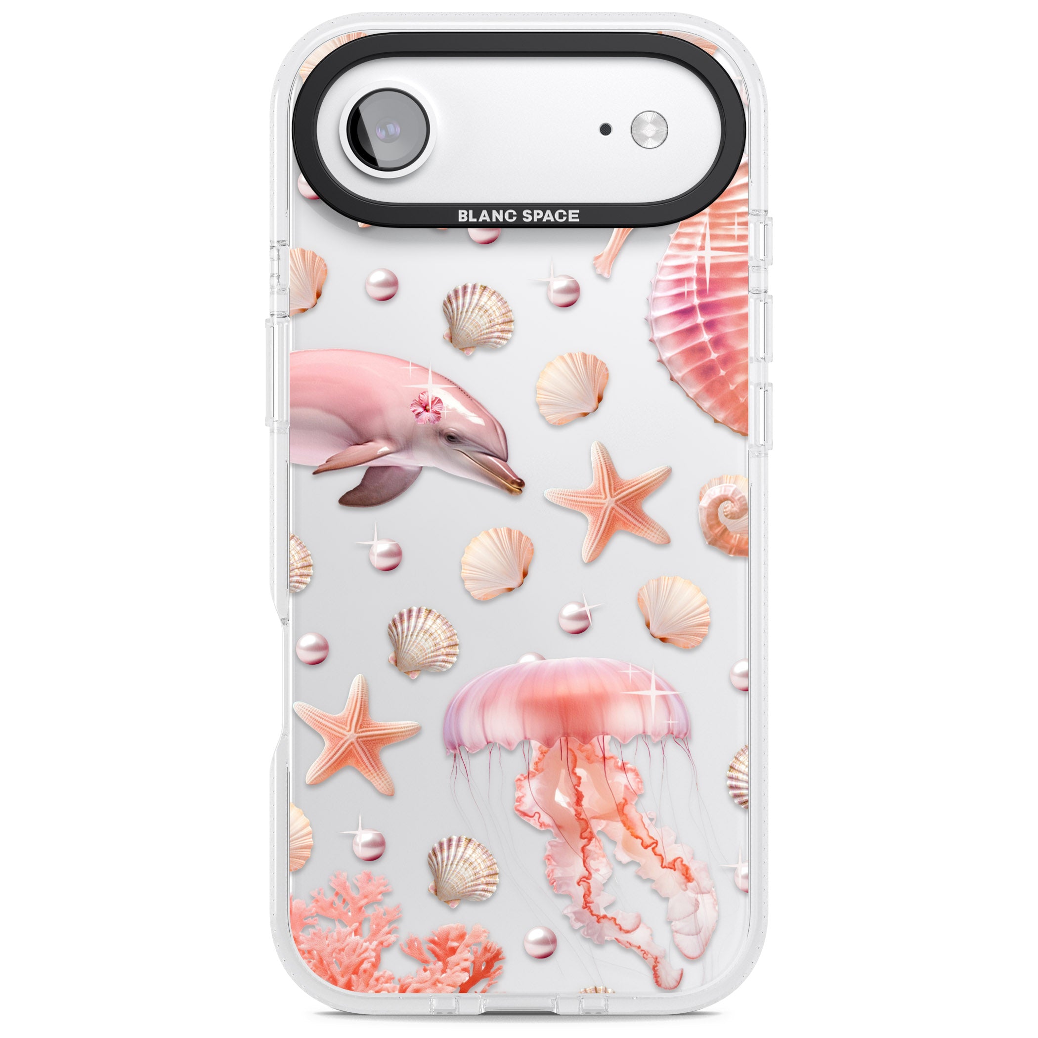 Pink Sealife iPhone 17 Air Impact Air Clear Phone Case