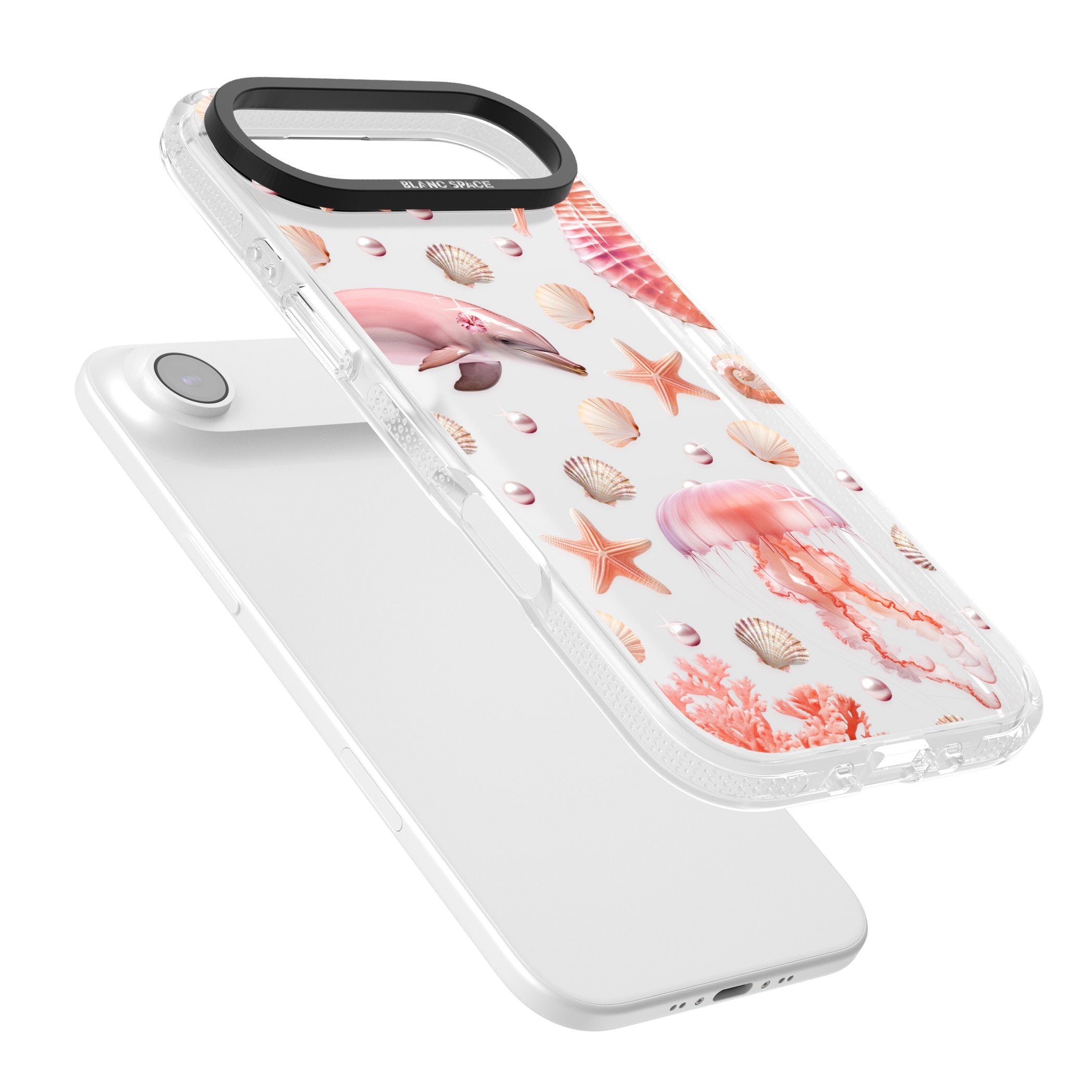 Pink Sealife iPhone 17 Air Impact Air Clear Phone Case Colours