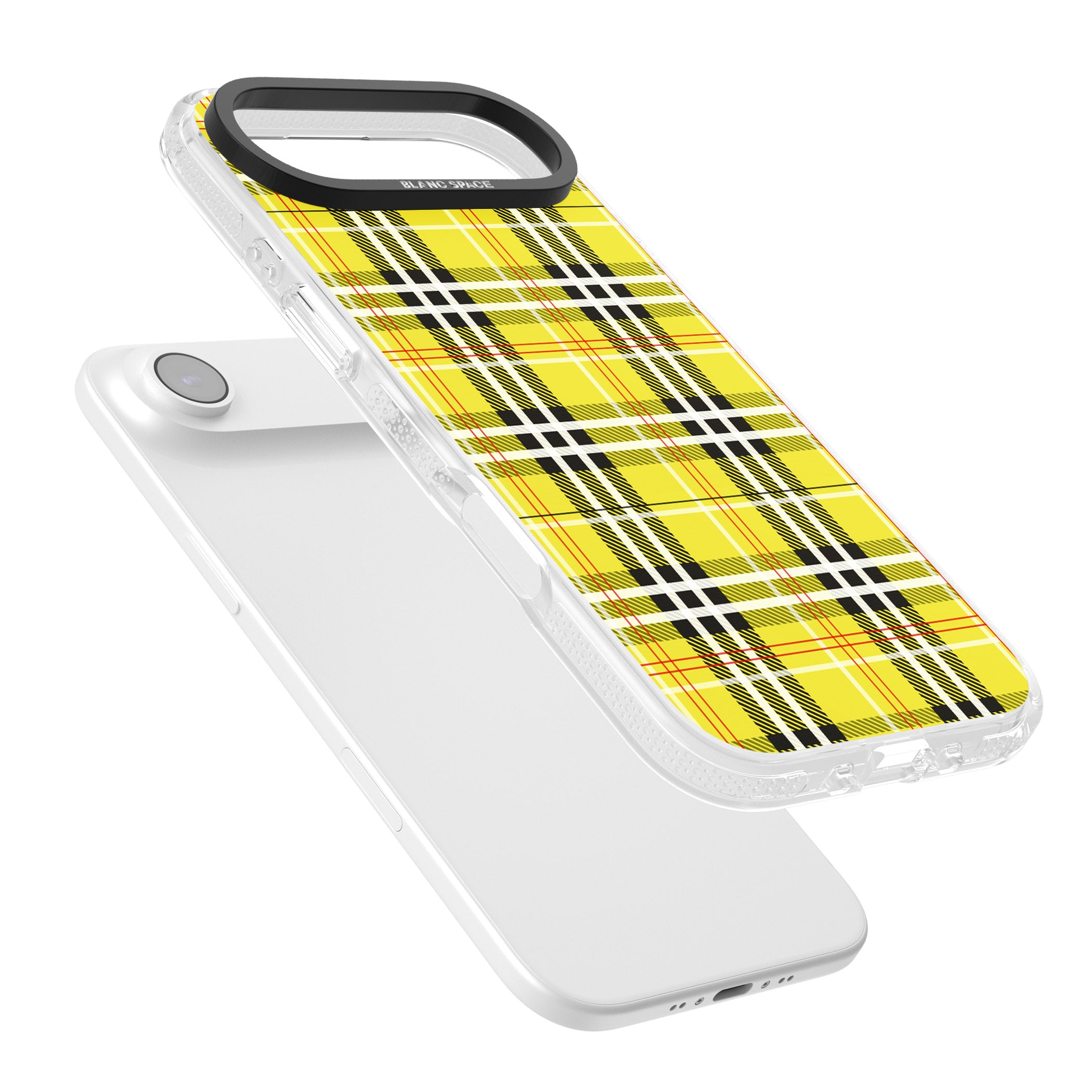 Yellow Plaid iPhone 17 Air Impact Air Clear Phone Case Colours