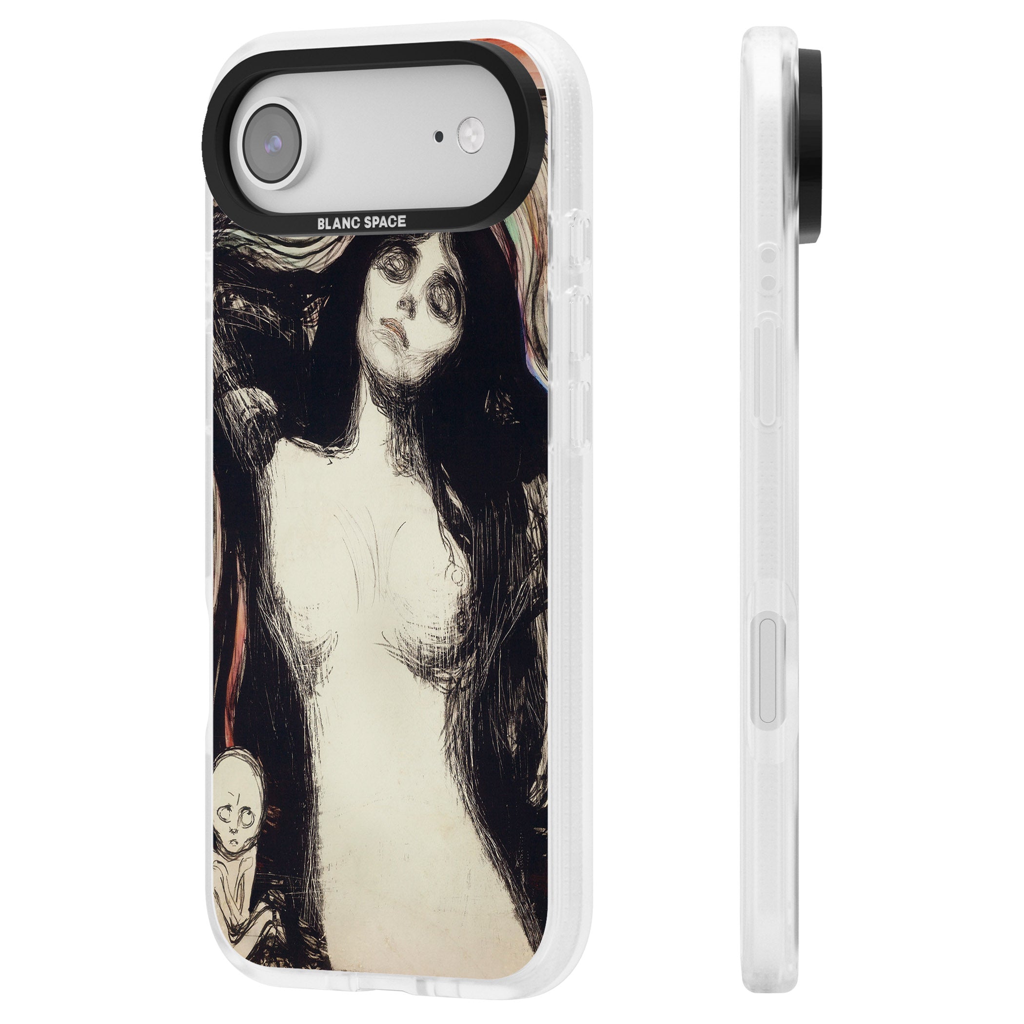 Madonna iPhone 17 Air Impact Air Clear Phone Case Side Profile