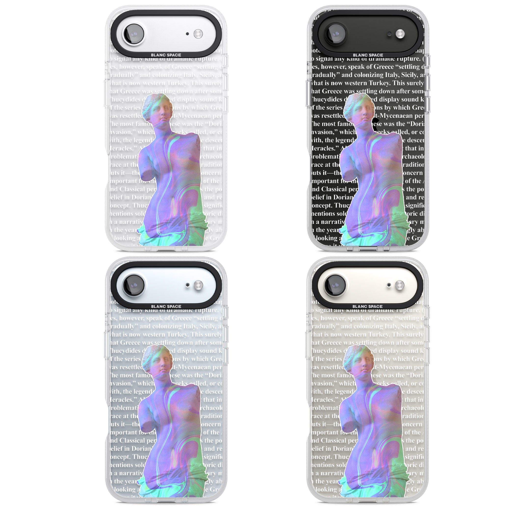 Iridescent De Milo iPhone 17 Air Impact Air Clear Phone Case APT Impact Protection