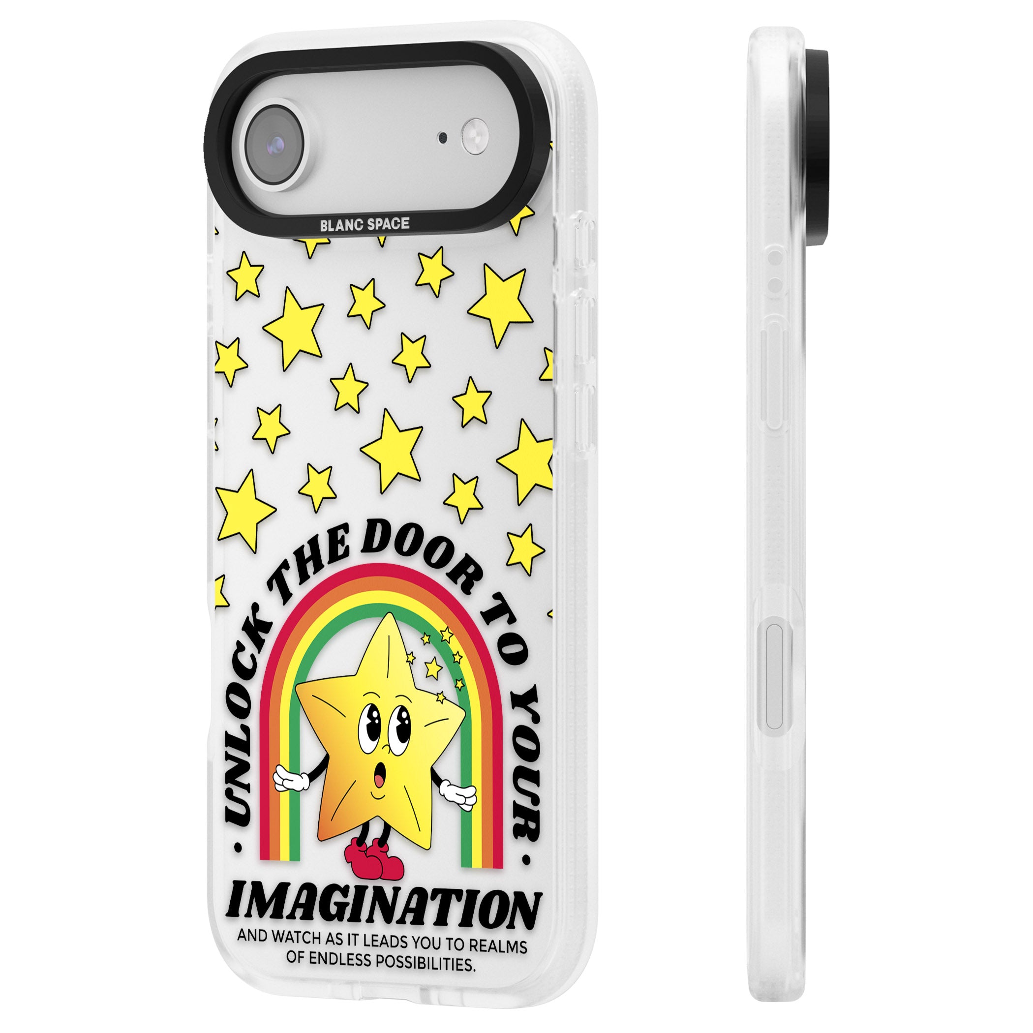 Imagination iPhone 17 Air Impact Air Clear Phone Case Side Profile
