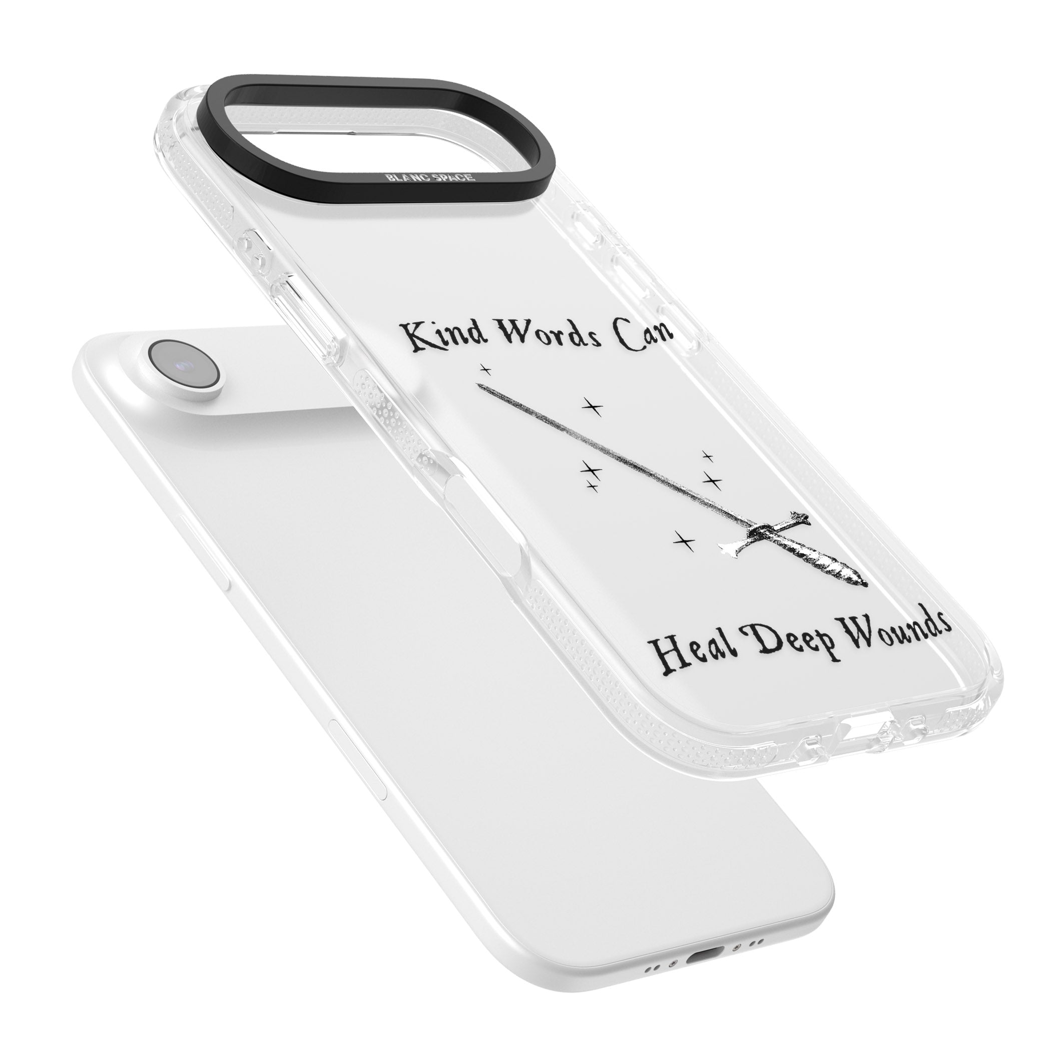 Kind Words Can Heal Deep Wounds iPhone 17 Air Impact Air Clear Phone Case Colours