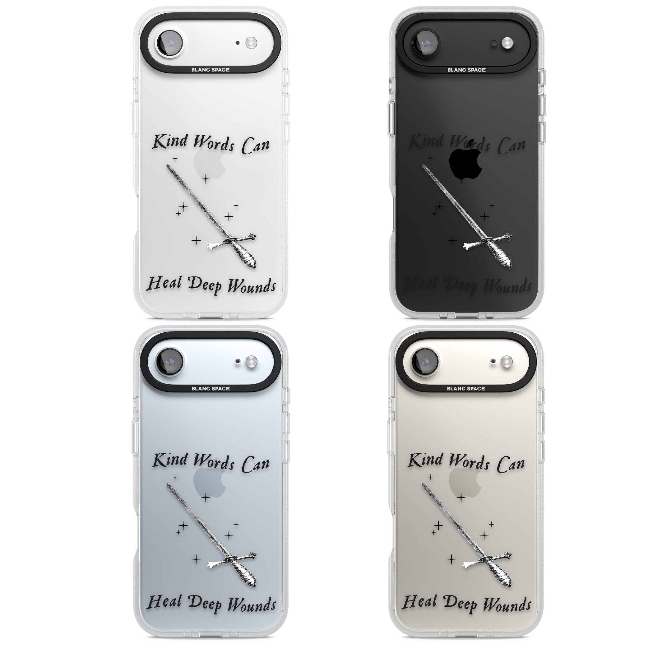 Kind Words Can Heal Deep Wounds iPhone 17 Air Impact Air Clear Phone Case APT Impact Protection