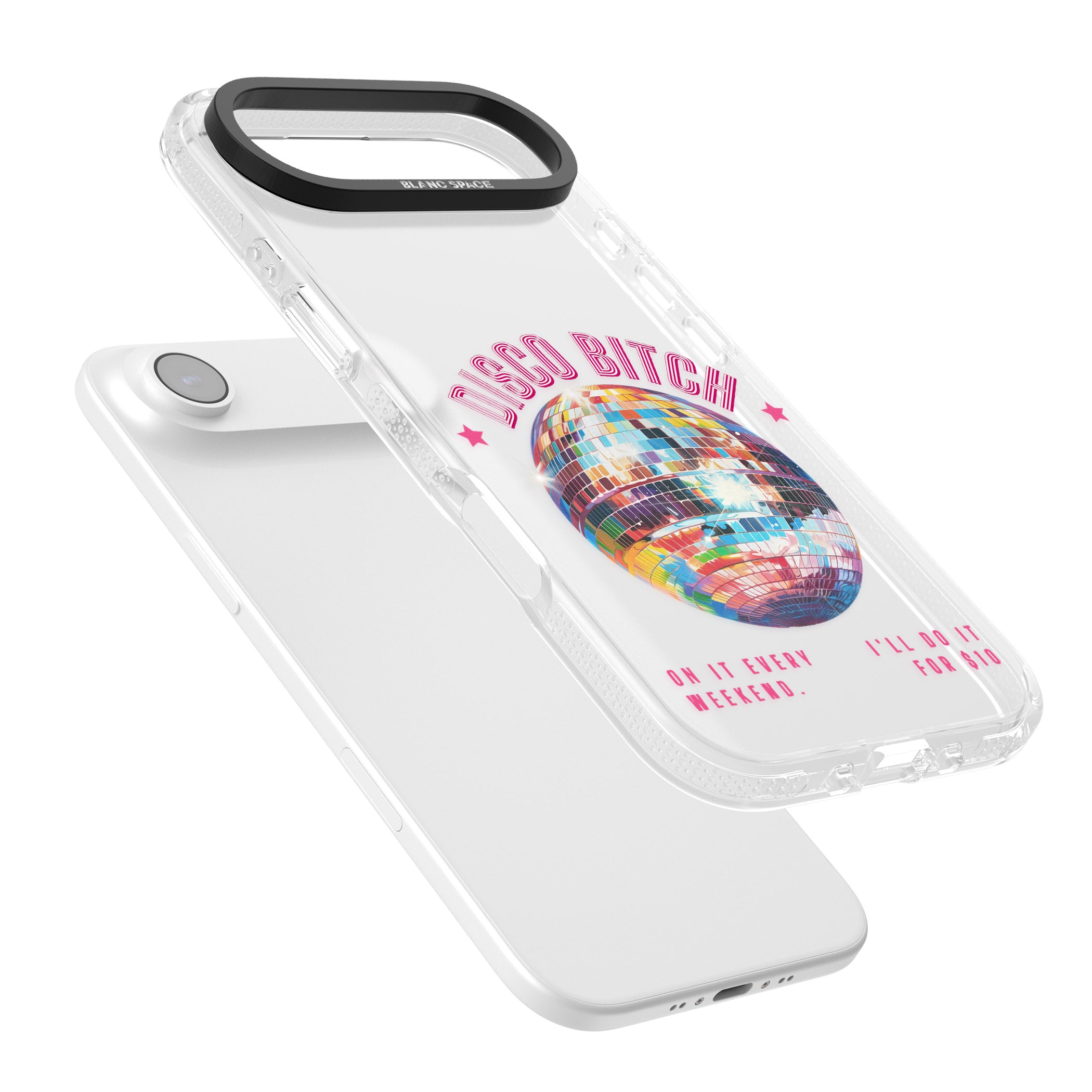 Disco B Tch iPhone 17 Air Impact Air Clear Phone Case Colours