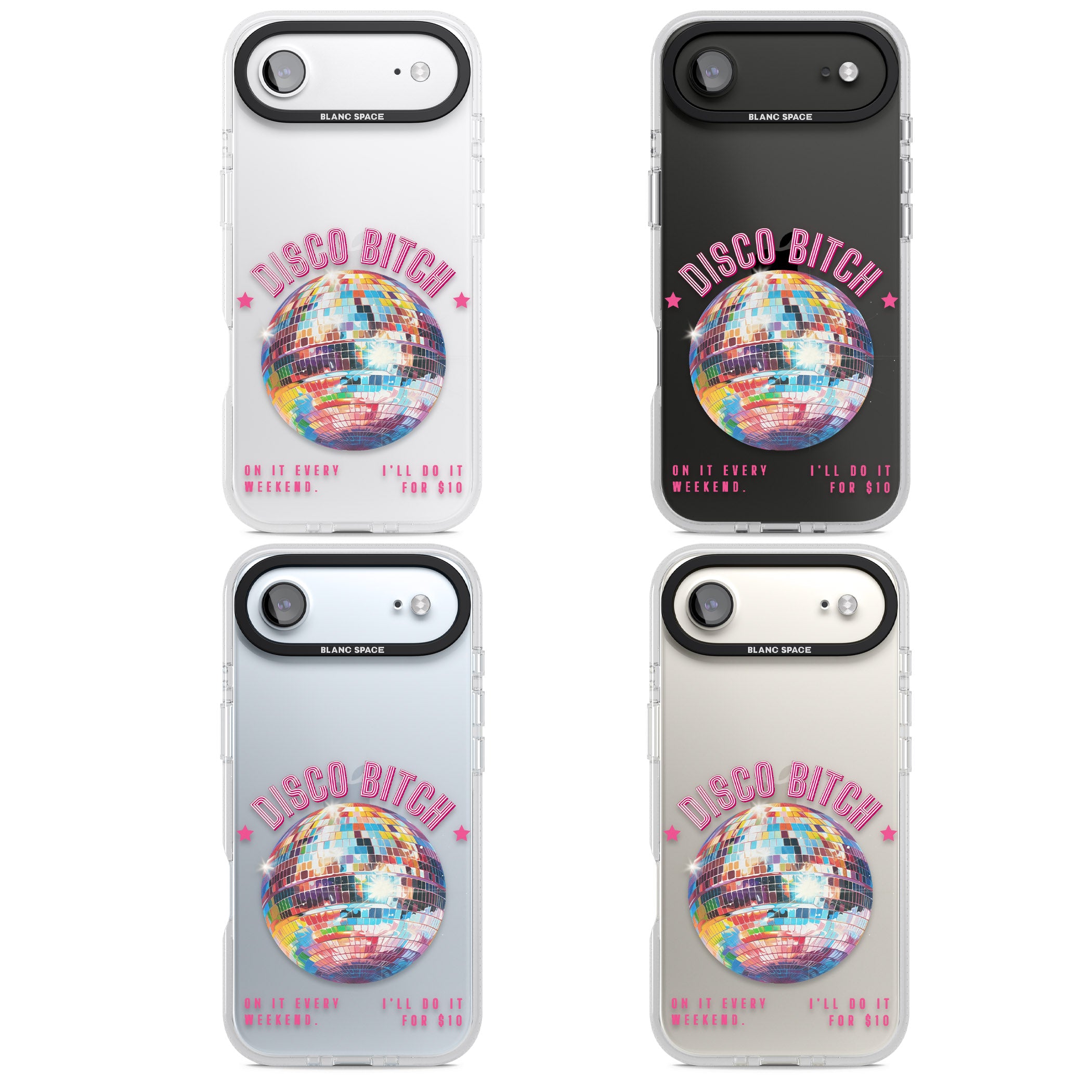 Disco B Tch iPhone 17 Air Impact Air Clear Phone Case APT Impact Protection