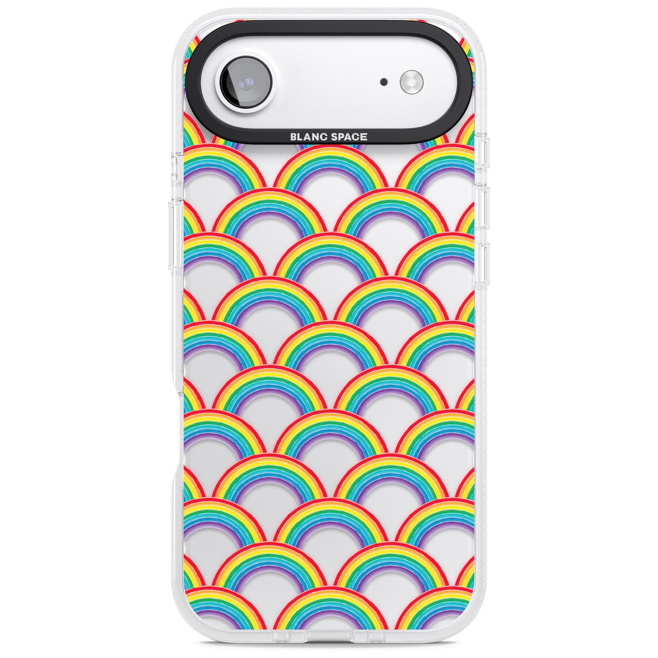 Rainbow Arc Pattern iPhone 17 Air Impact Air Clear Phone Case