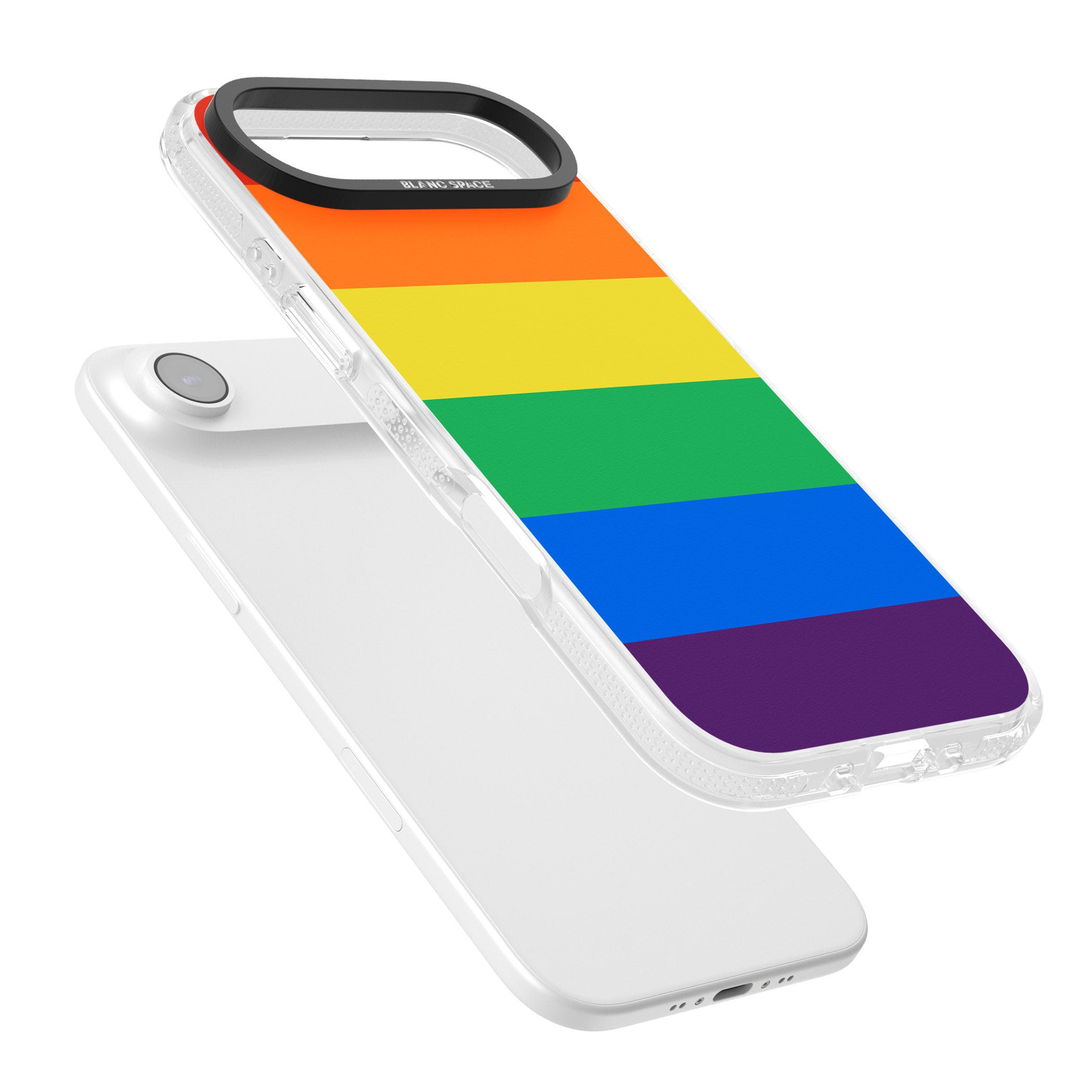 Rainbow Stripes iPhone 17 Air Impact Air Clear Phone Case Colours