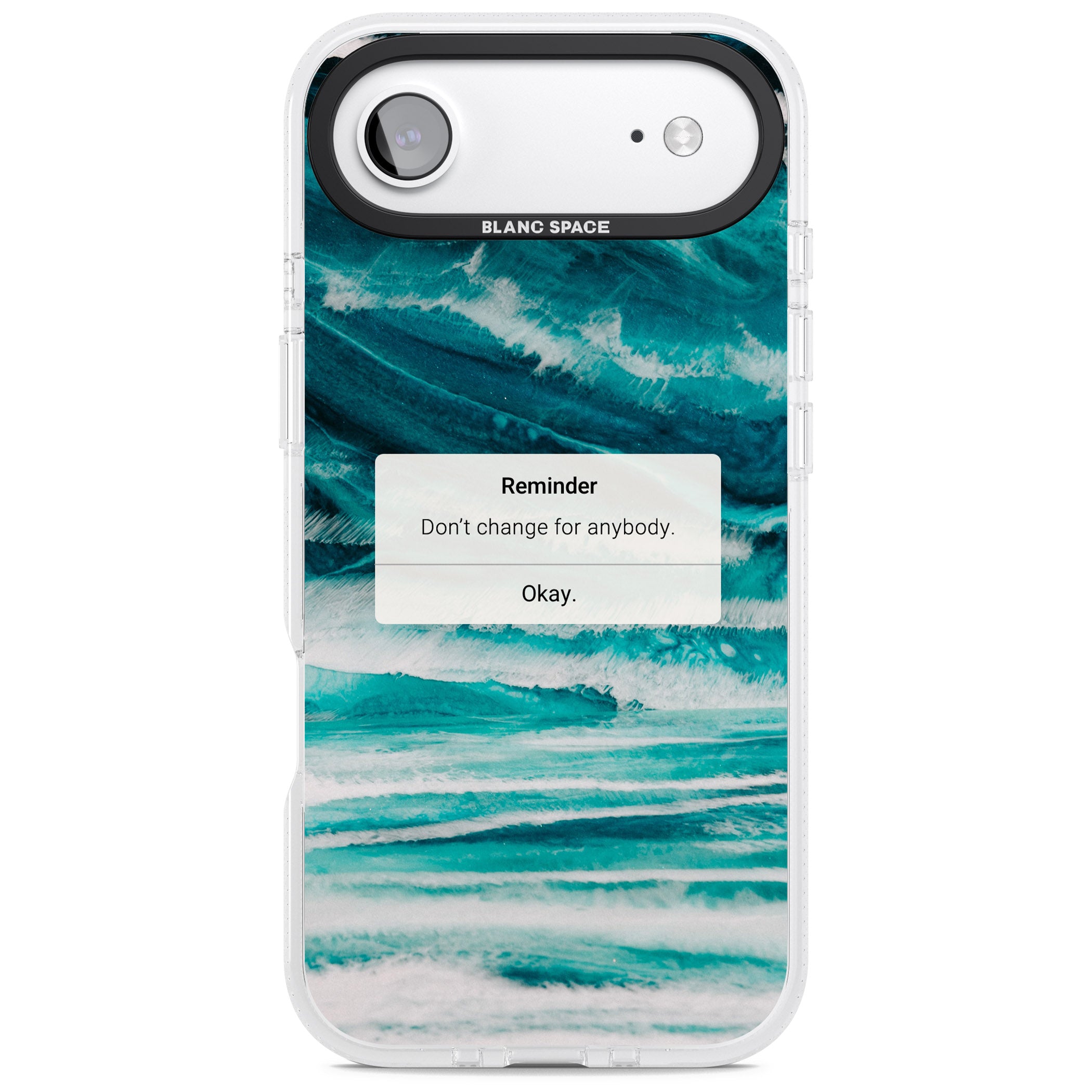 Ocean Vibe Reminder iPhone 17 Air Impact Air Clear Phone Case