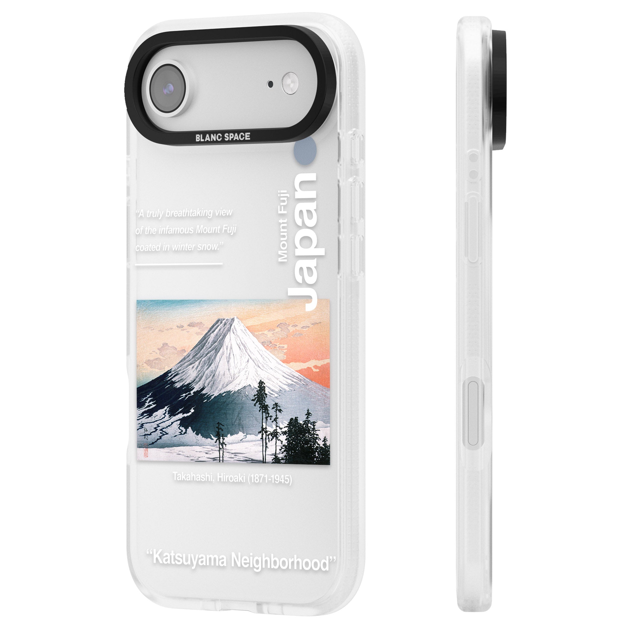 Katsuyama Neighborhood iPhone 17 Air Impact Air Clear Phone Case Side Profile