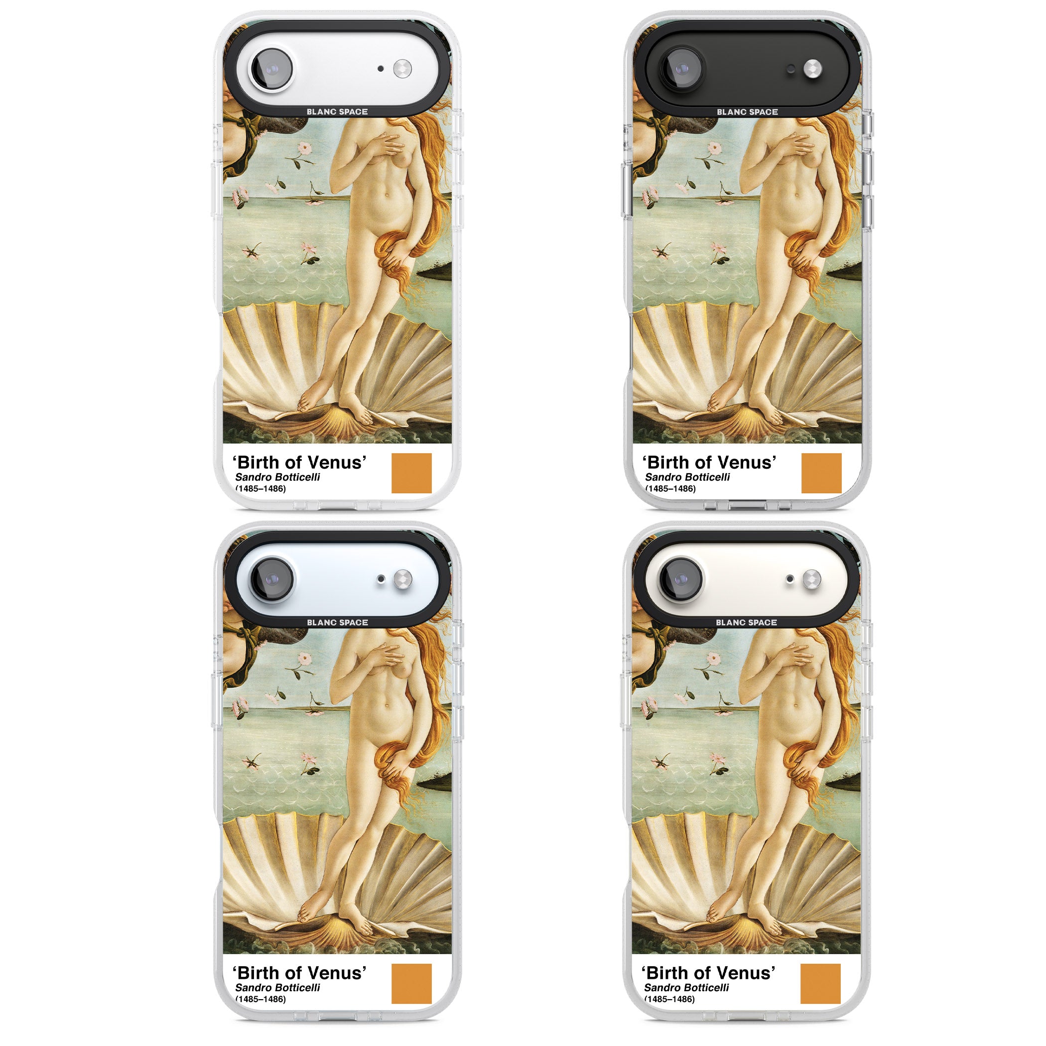 The Birth Of Venus iPhone 17 Air Impact Air Clear Phone Case APT Impact Protection