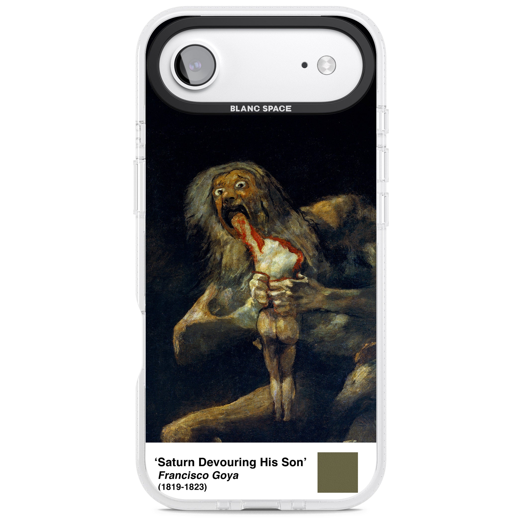 Saturn Devouring His Son iPhone 17 Air Impact Air Clear Phone Case