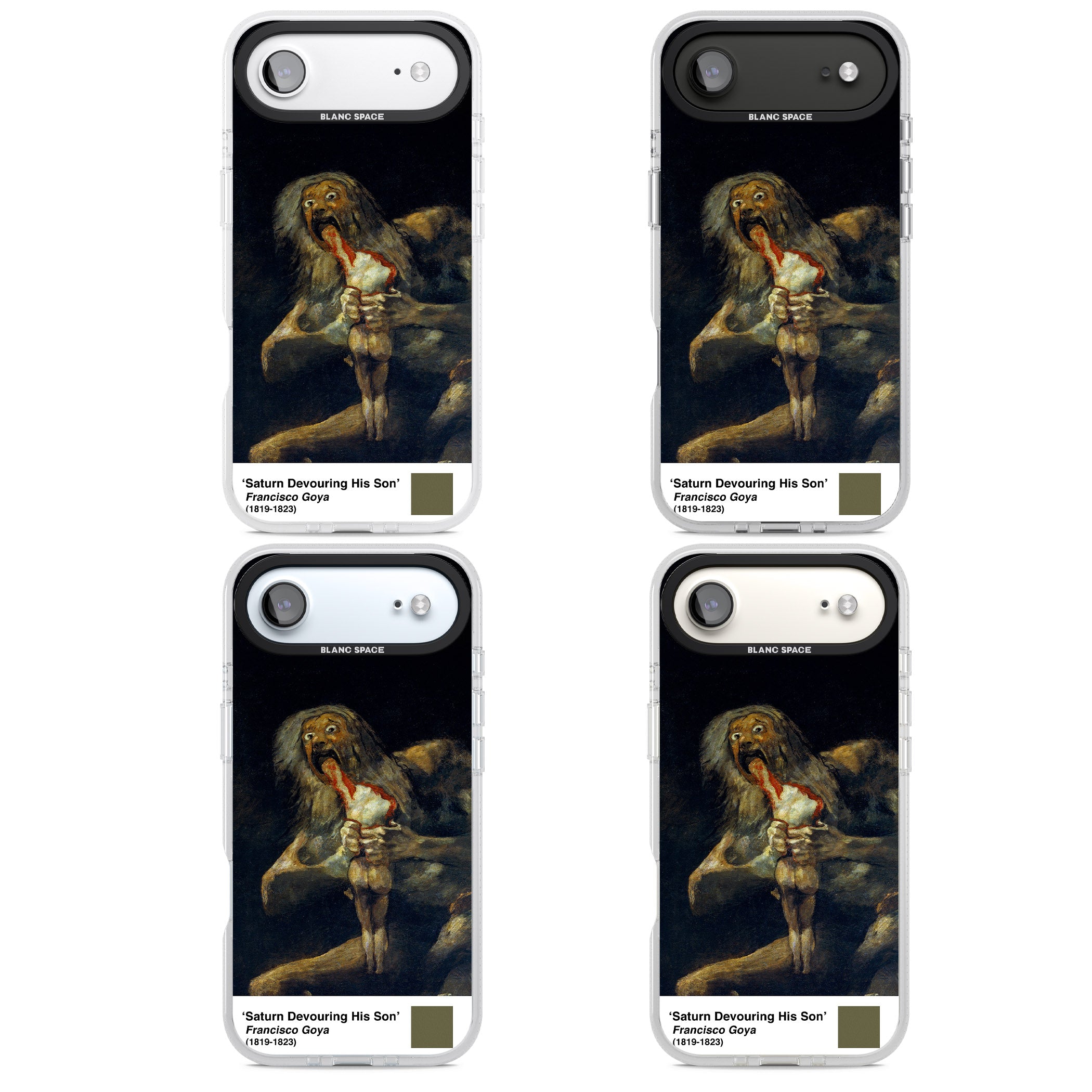 Saturn Devouring His Son iPhone 17 Air Impact Air Clear Phone Case APT Impact Protection