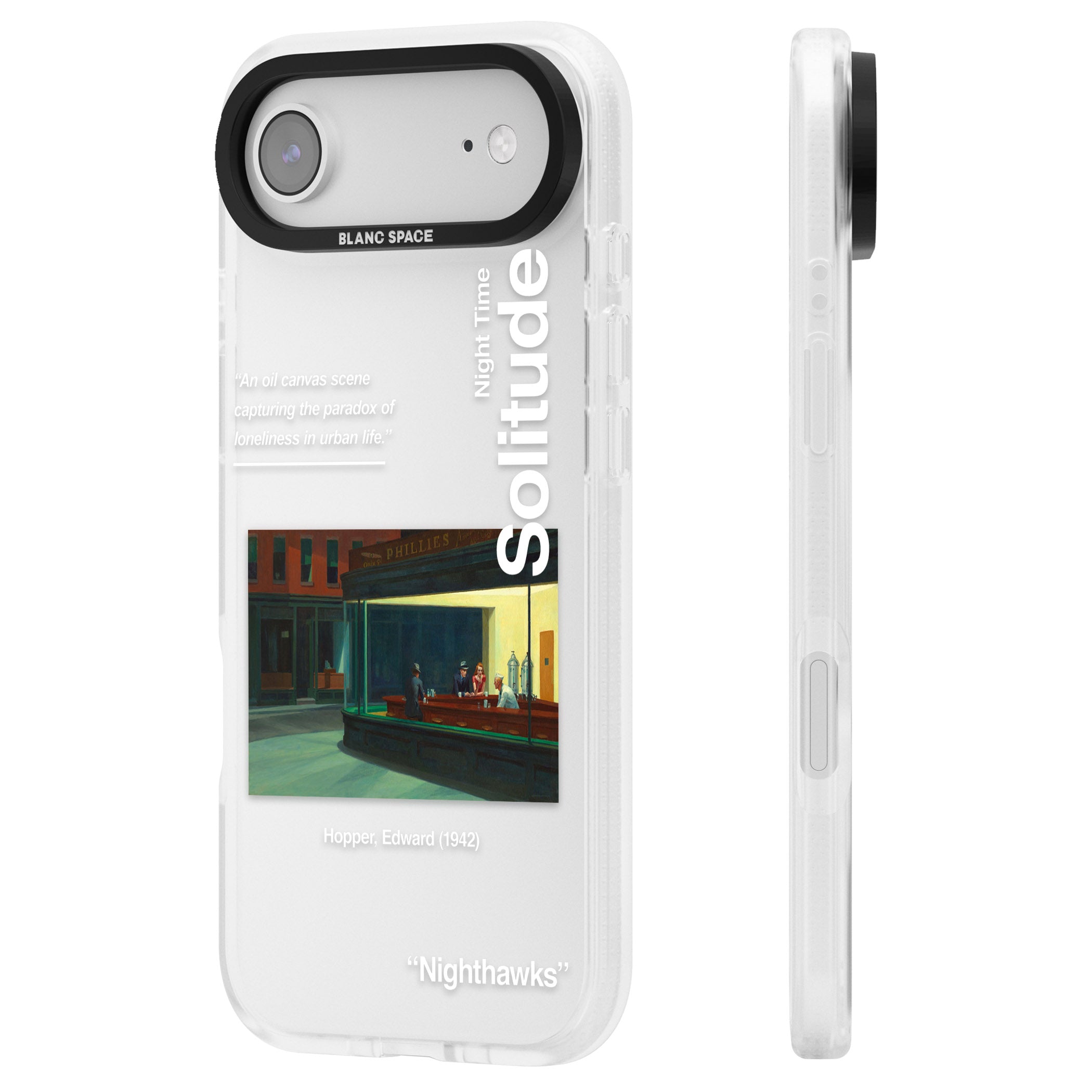 Nighthawks iPhone 17 Air Impact Air Clear Phone Case Side Profile